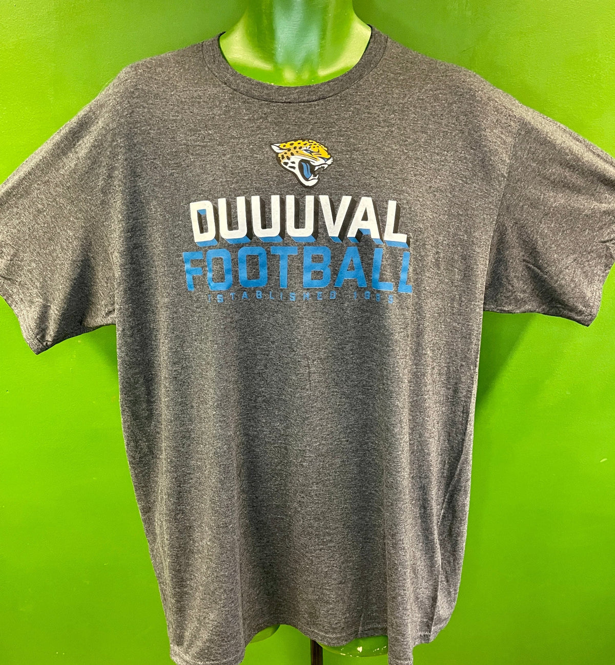 NFL Jacksonville Jaguars Fanatics Heathered Charcoal T-Shirt Men's X-Large NWT