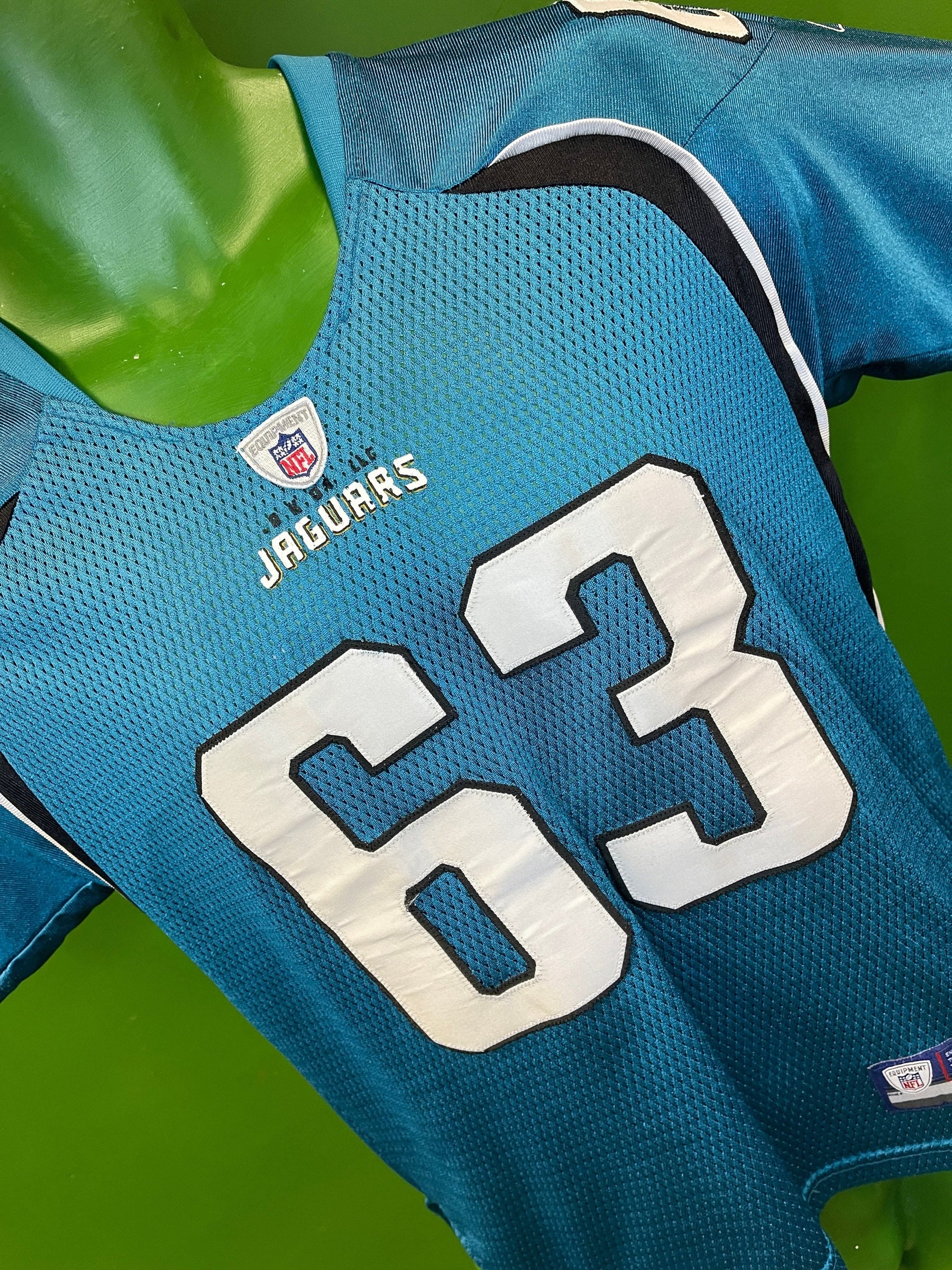 NFL Jacksonville Jaguars Meester #63 Vtg SIGNED Jersey Youth Medium 10-12