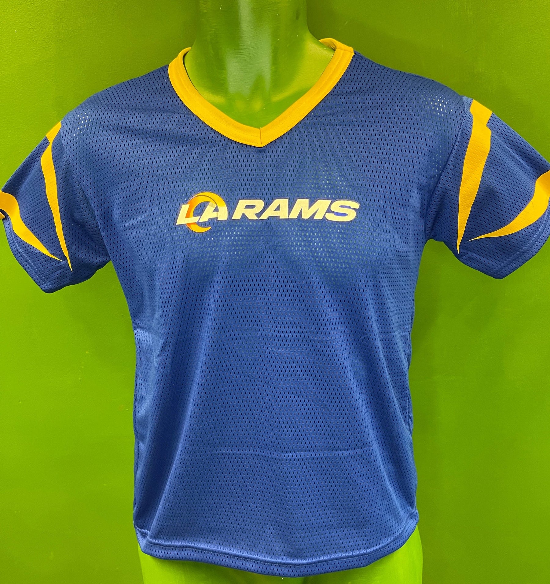 NFL Los Angeles Rams Franklin Blue Mesh Jersey Top Youth Medium