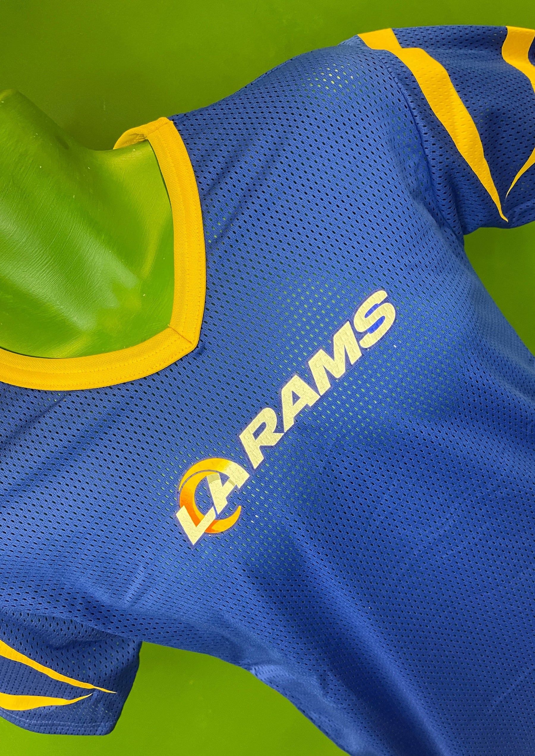 NFL Los Angeles Rams Franklin Blue Mesh Jersey Top Youth Medium