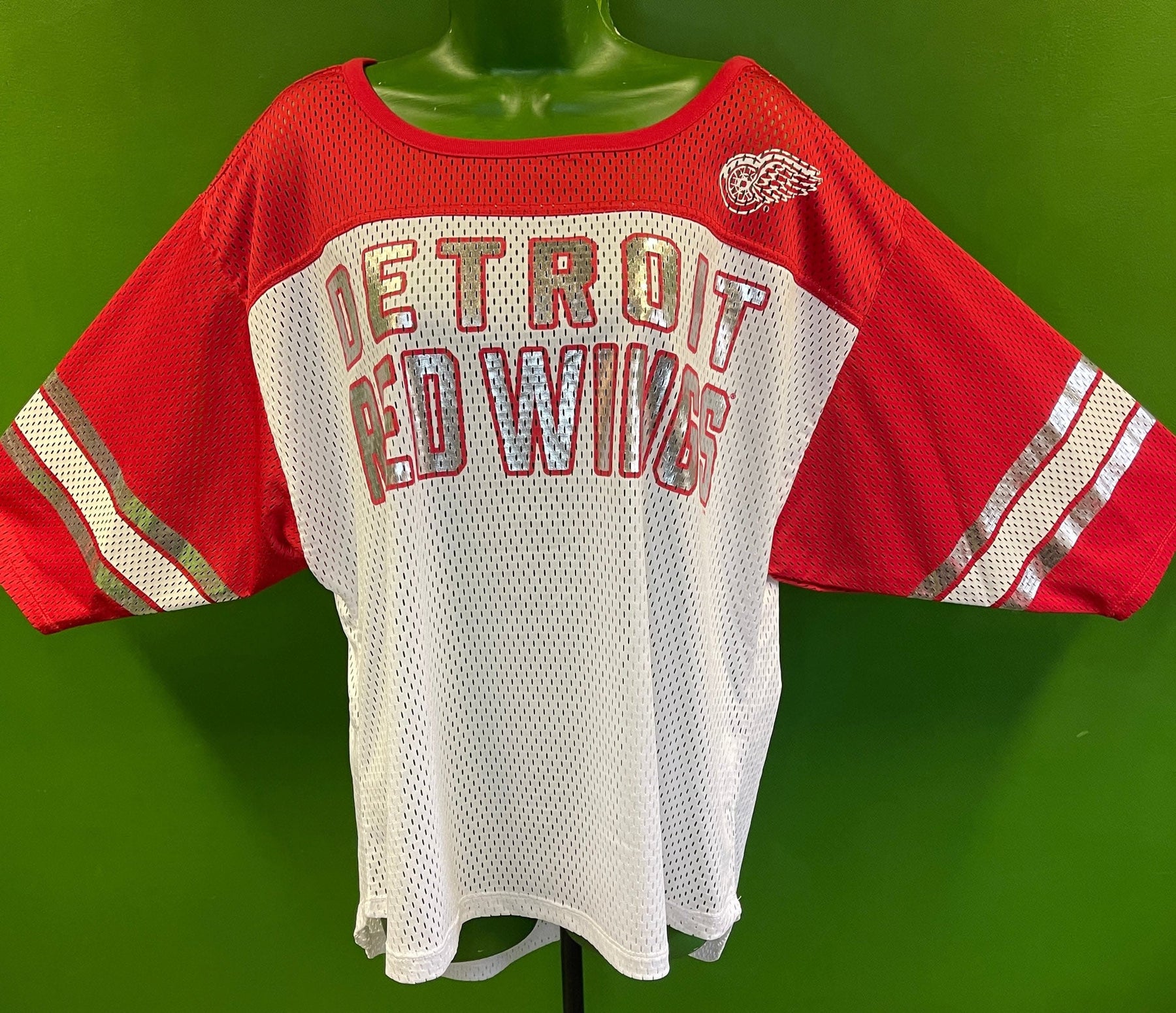 NHL Detroit Red Wings GIII Mesh Jersey Top Women's X-Large