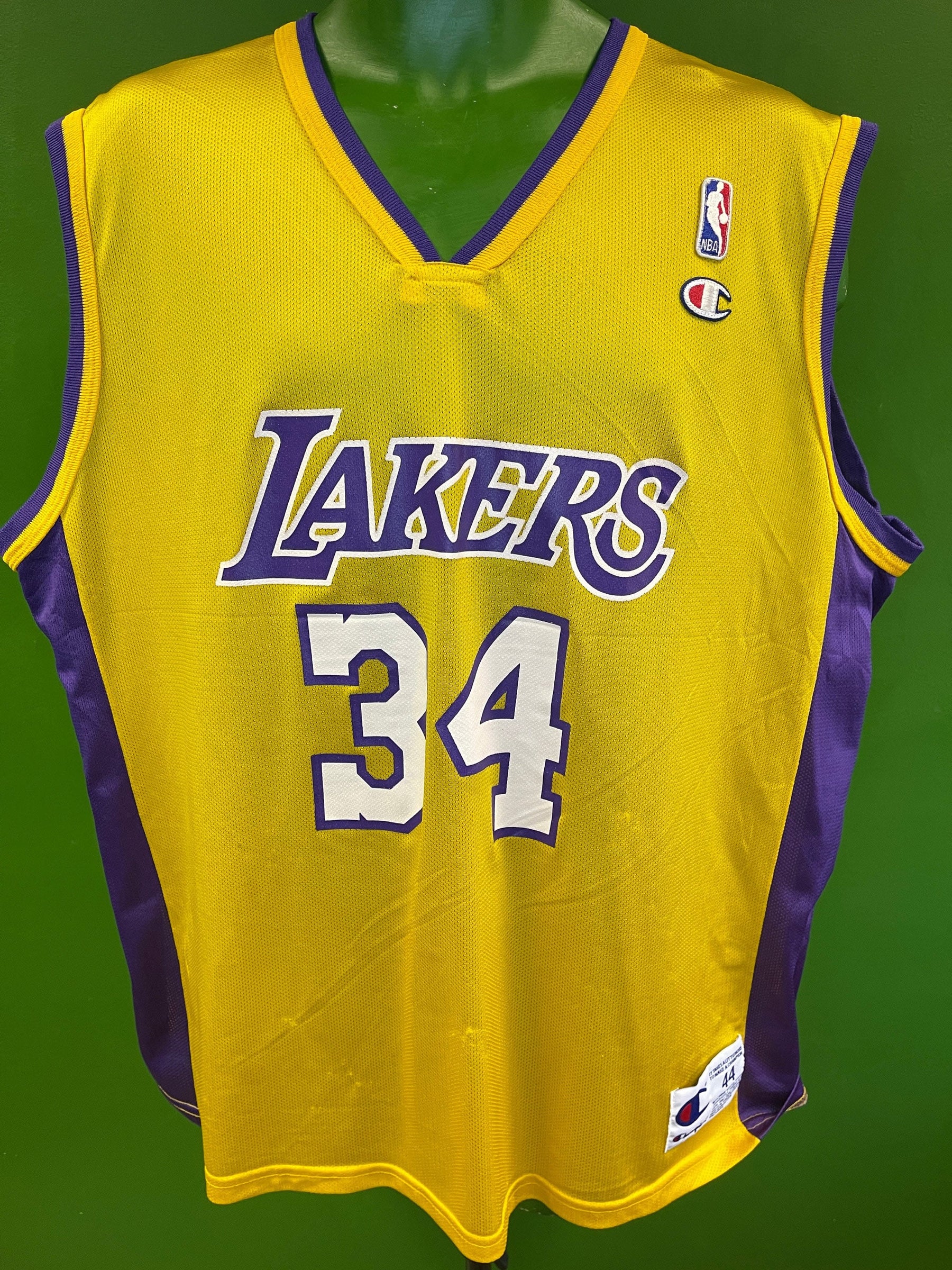 NBA Los Angeles Lakers Shaquille O'Neal #34 Champion Vintage Jersey Men's Large