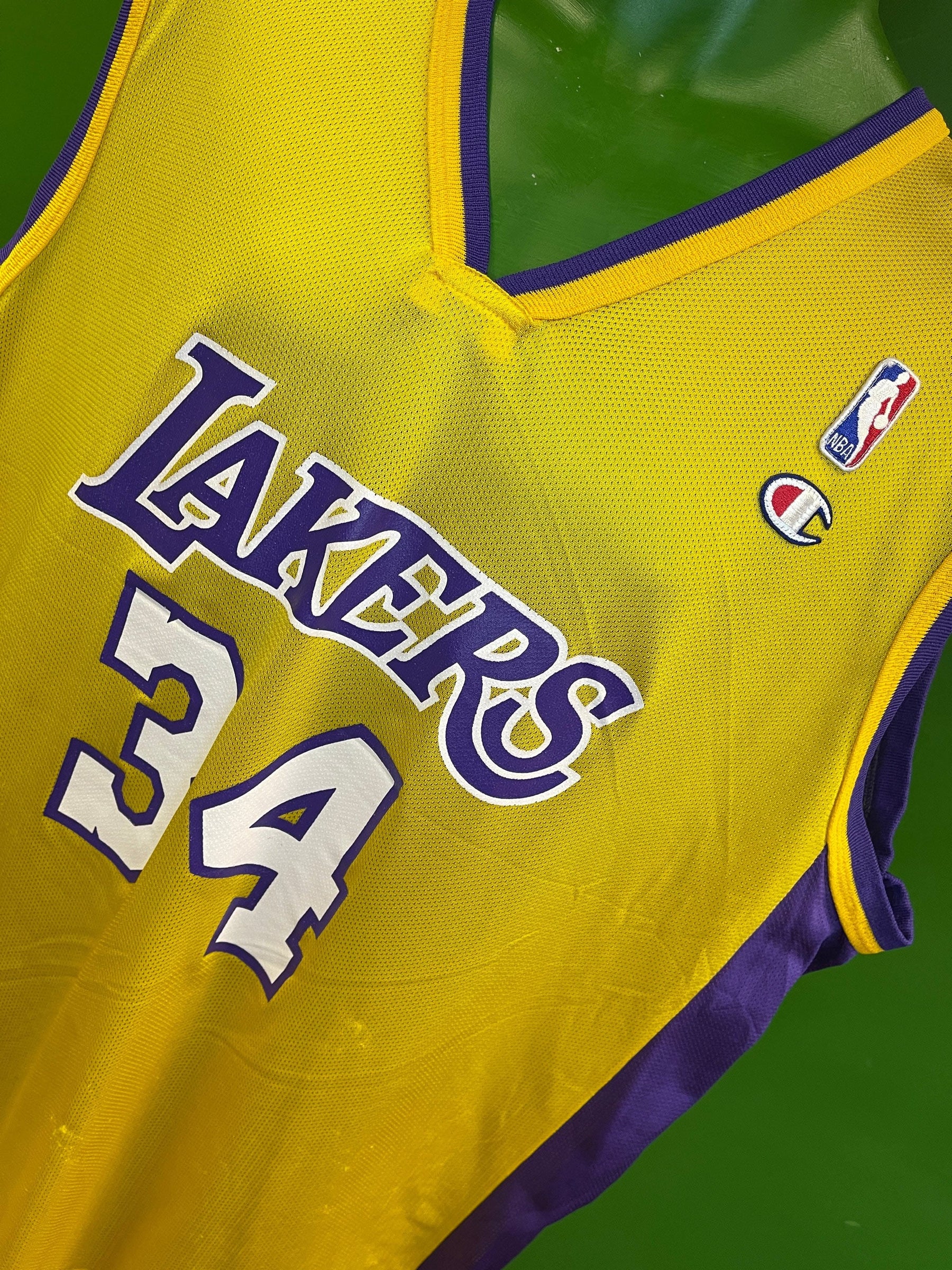 NBA Los Angeles Lakers Shaquille O'Neal #34 Champion Vintage Jersey Men's Large
