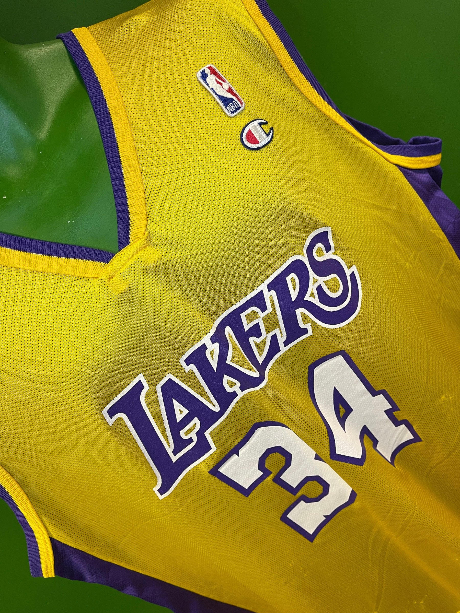 NBA Los Angeles Lakers Shaquille O'Neal #34 Champion Vintage Jersey Men's Large