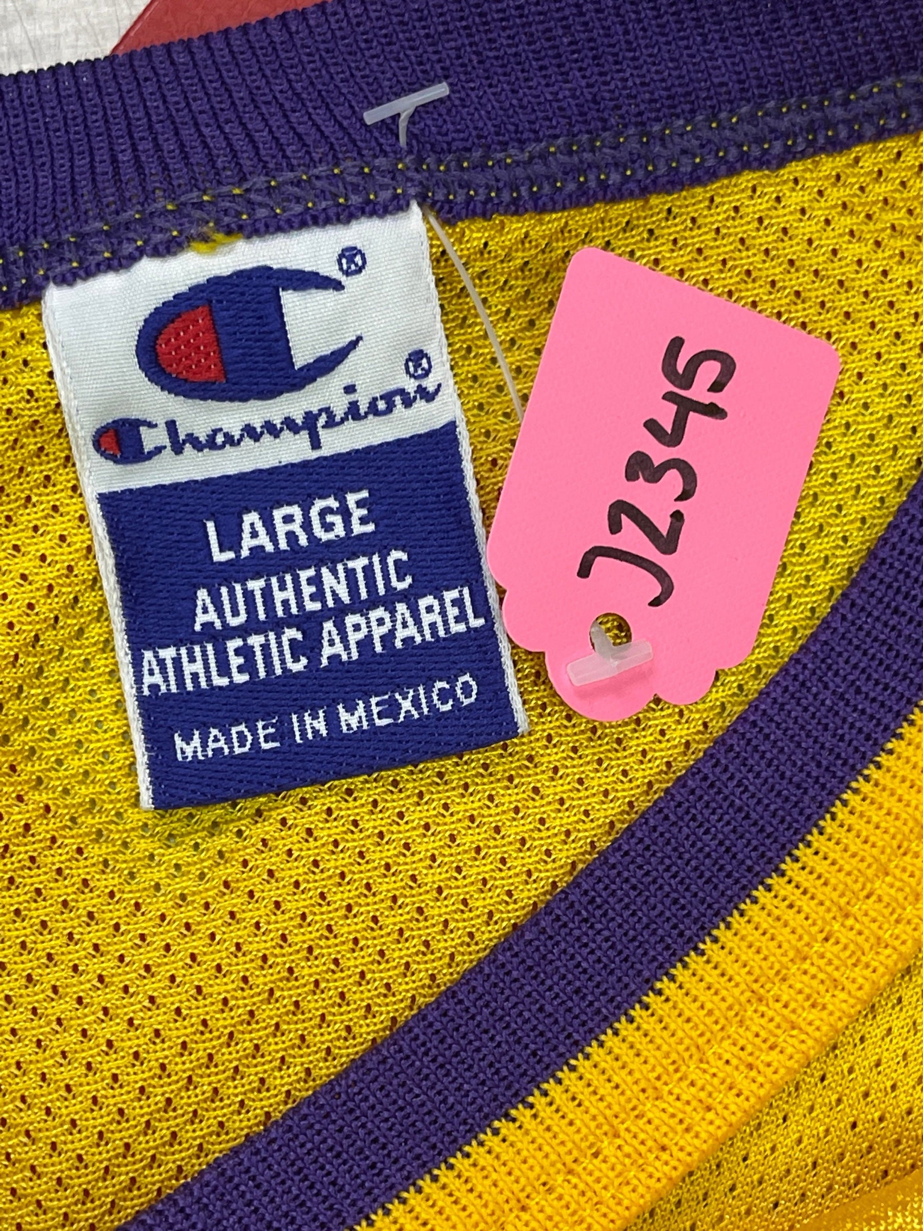 NBA Los Angeles Lakers Shaquille O'Neal #34 Champion Vintage Jersey Men's Large