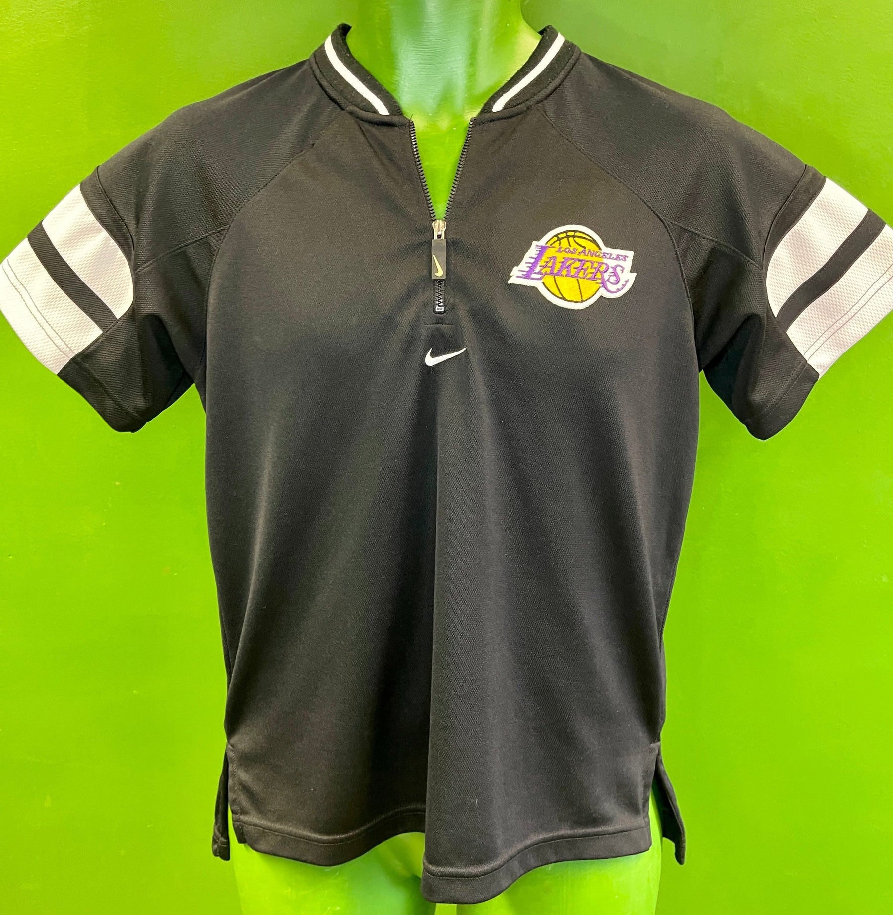 NBA Los Angeles Lakers 1/4 Zip Logo Jersey Top Youth Medium 12-14