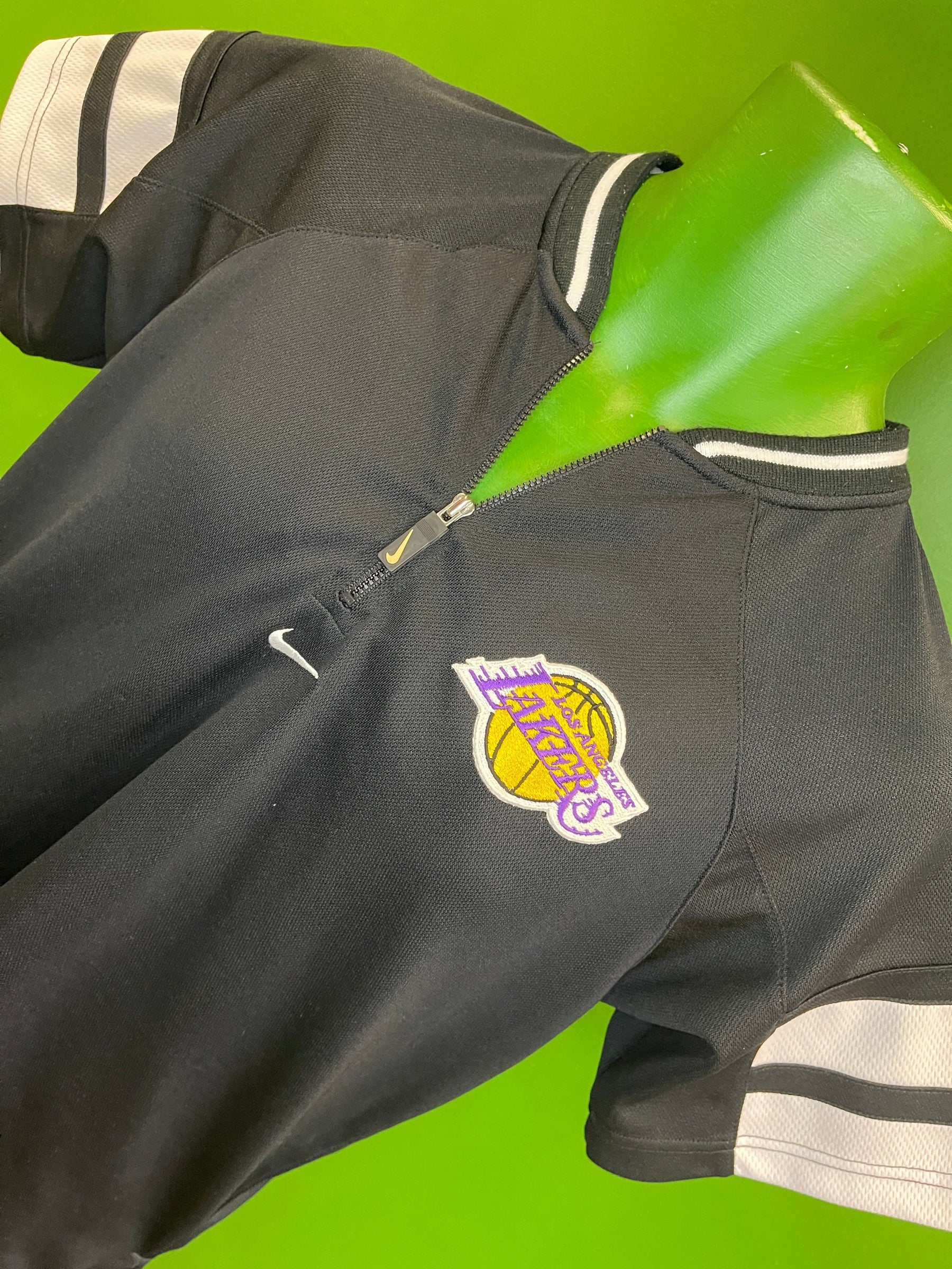 NBA Los Angeles Lakers 1/4 Zip Logo Jersey Top Youth Medium 12-14