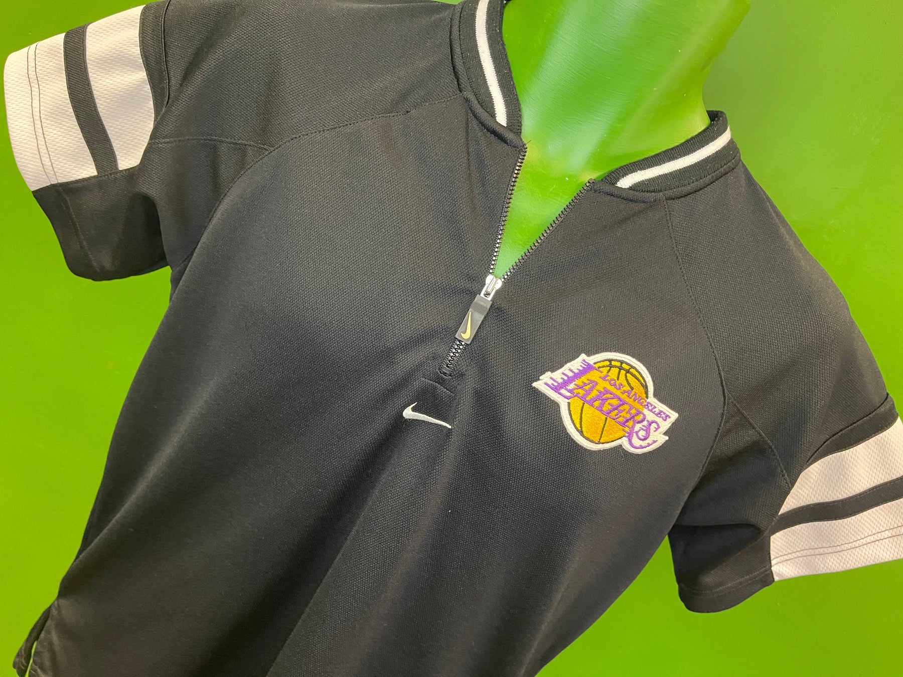 NBA Los Angeles Lakers 1/4 Zip Logo Jersey Top Youth Medium 12-14