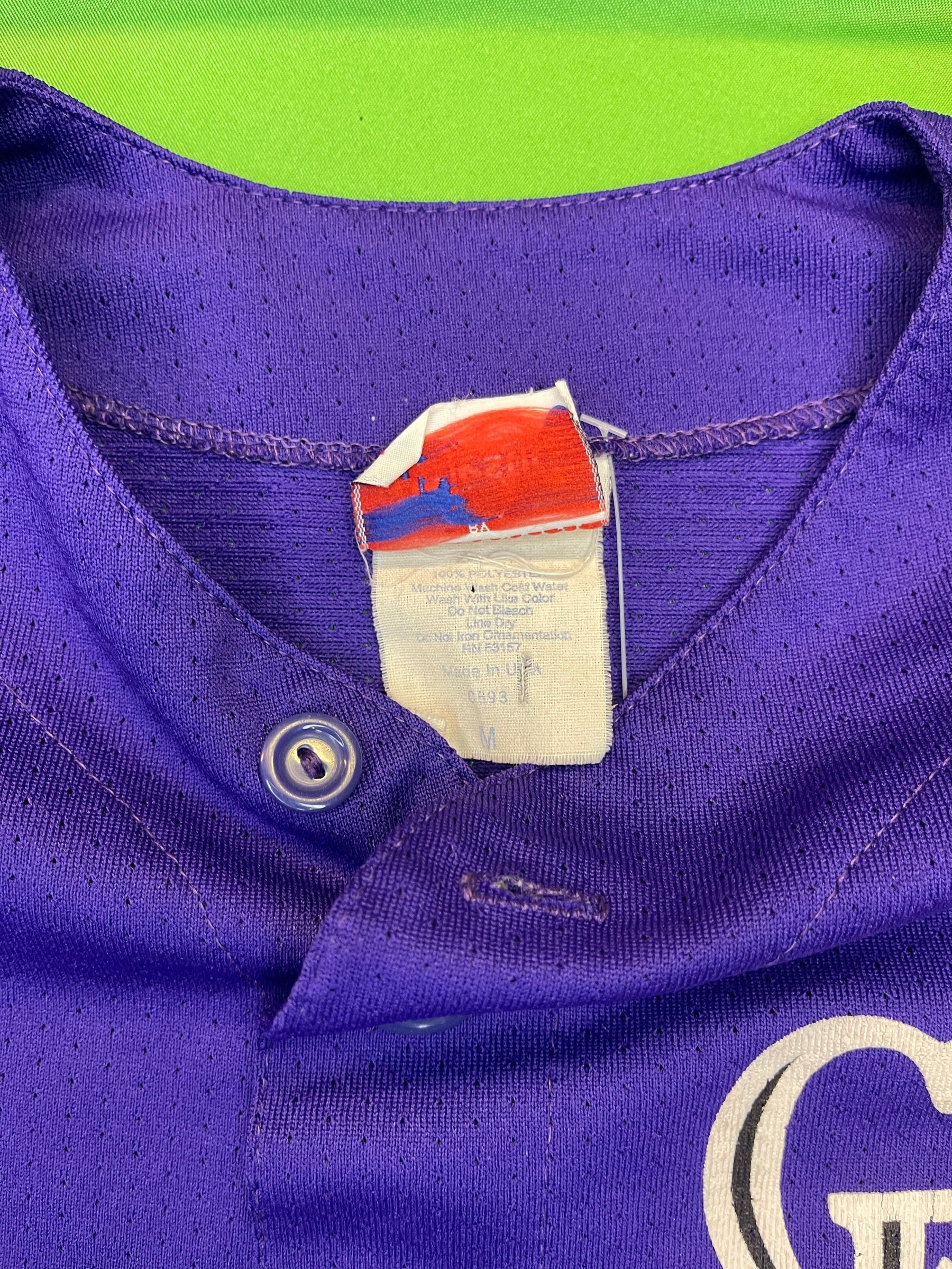MLB Colorado Rockies Majestic Purple Baseball Jersey Youth Medium