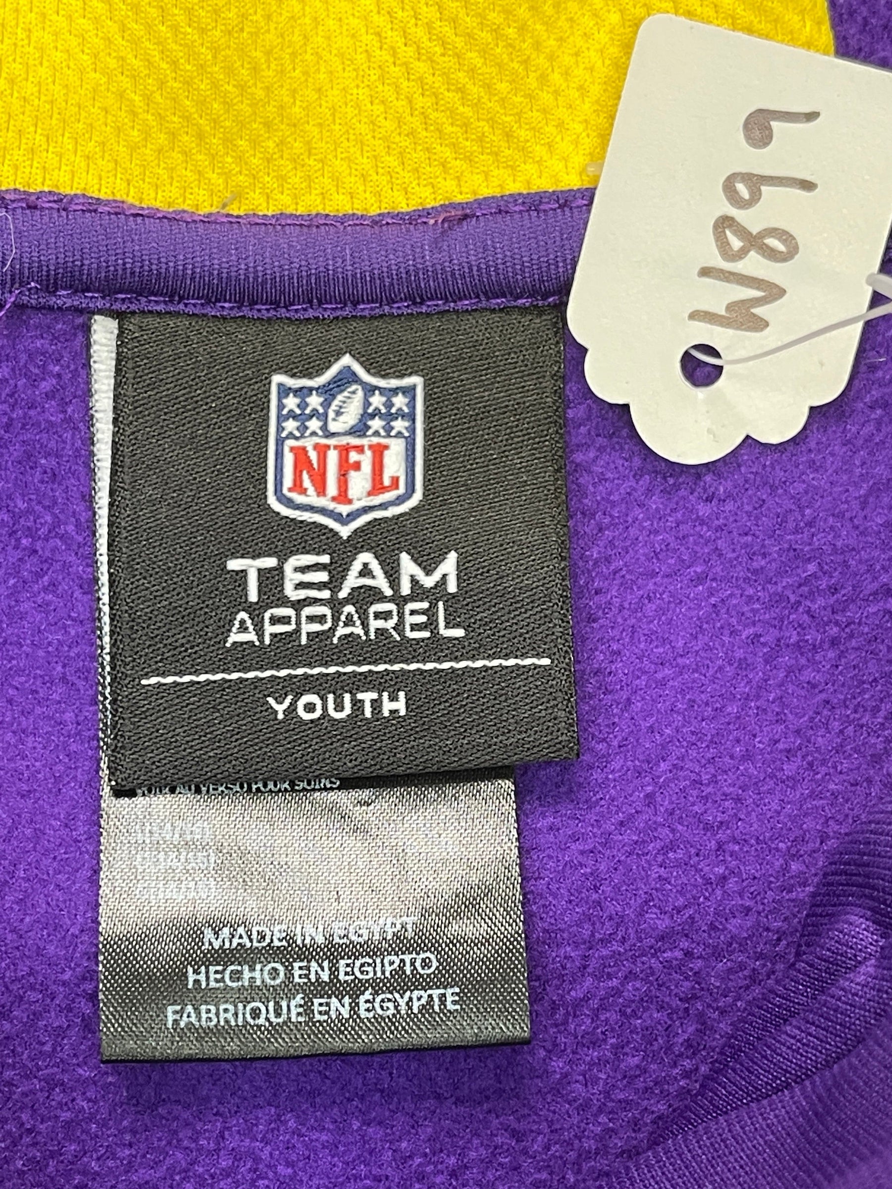 NFL Minnesota Vikings Colourblock Full-Zip Hoodie Youth Large 14-16