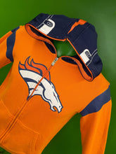 NFL Denver Broncos Full-Zip Helmet Pattern Hoodie Youth Medium 10-12