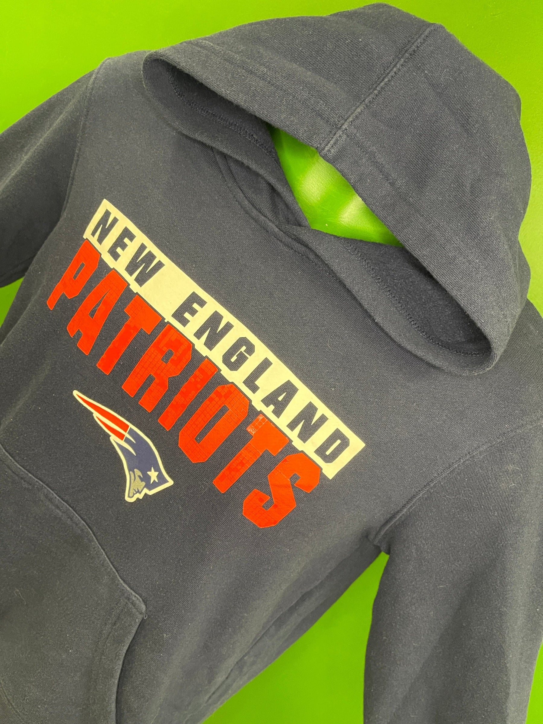NFL New England Patriots Navy Pullover Hoodie Youth Large 14-16