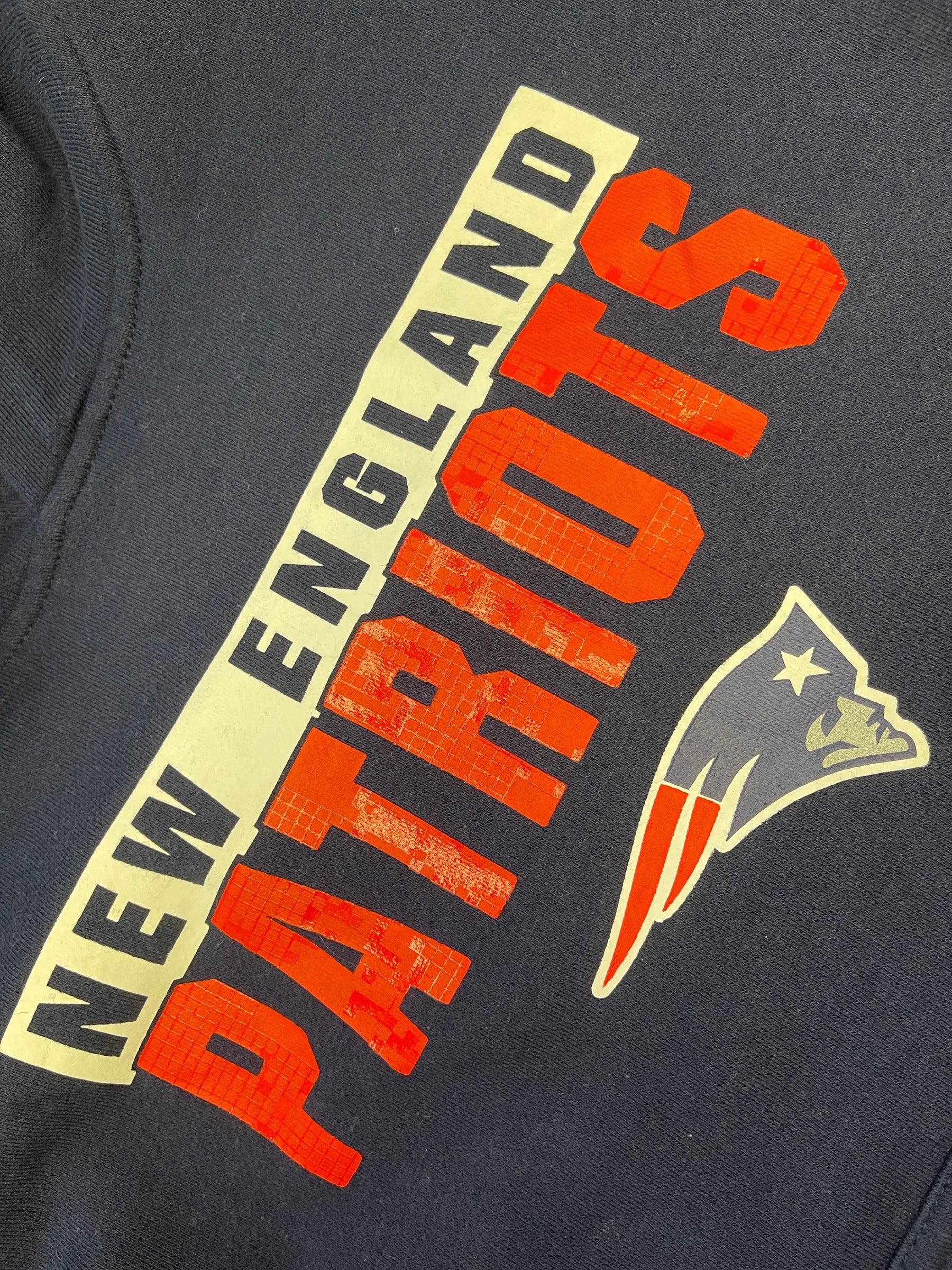 NFL New England Patriots Navy Pullover Hoodie Youth Large 14-16