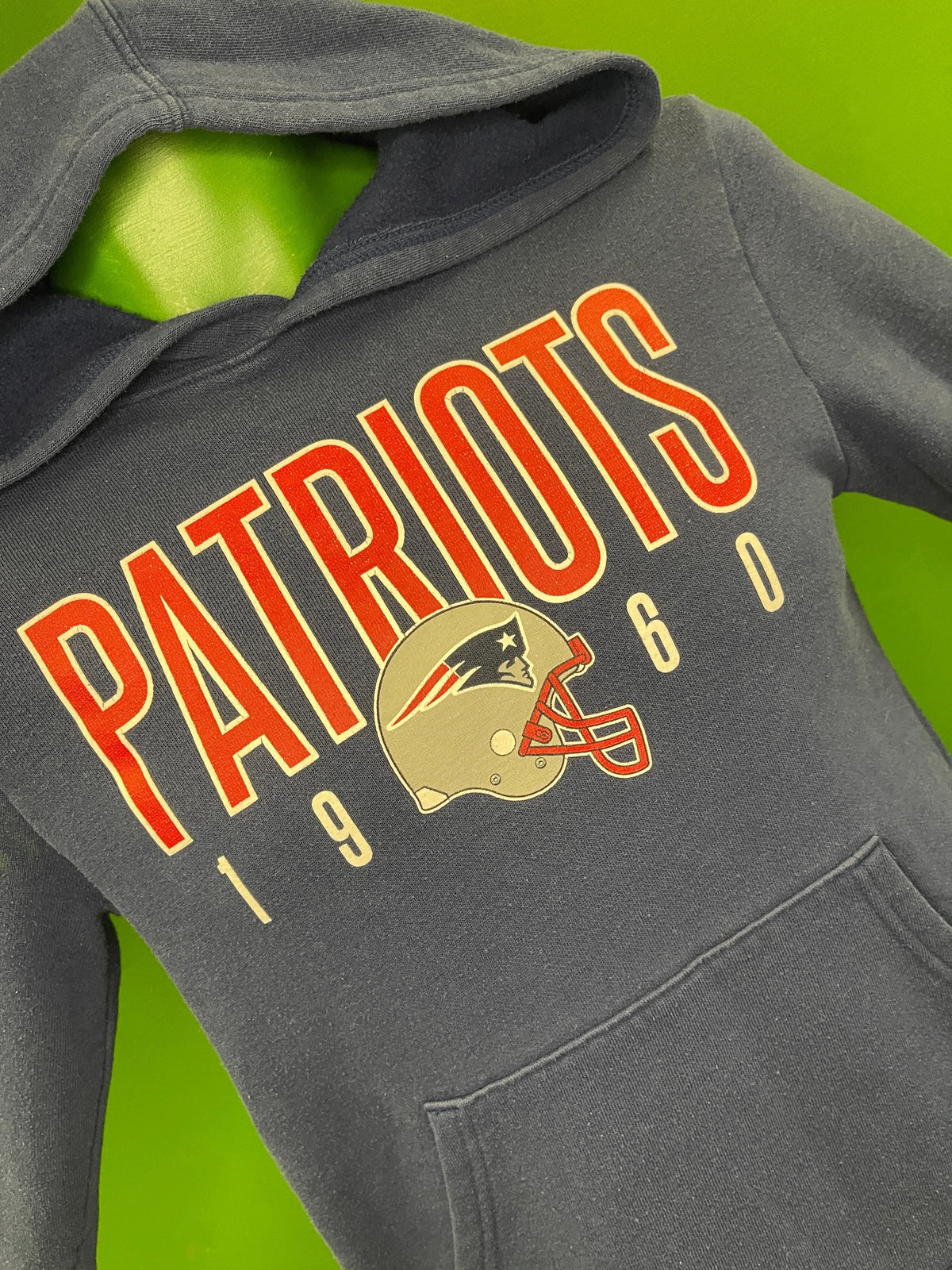 NFL New England Patriots Blue Pullover Hoodie Youth Large 10-12