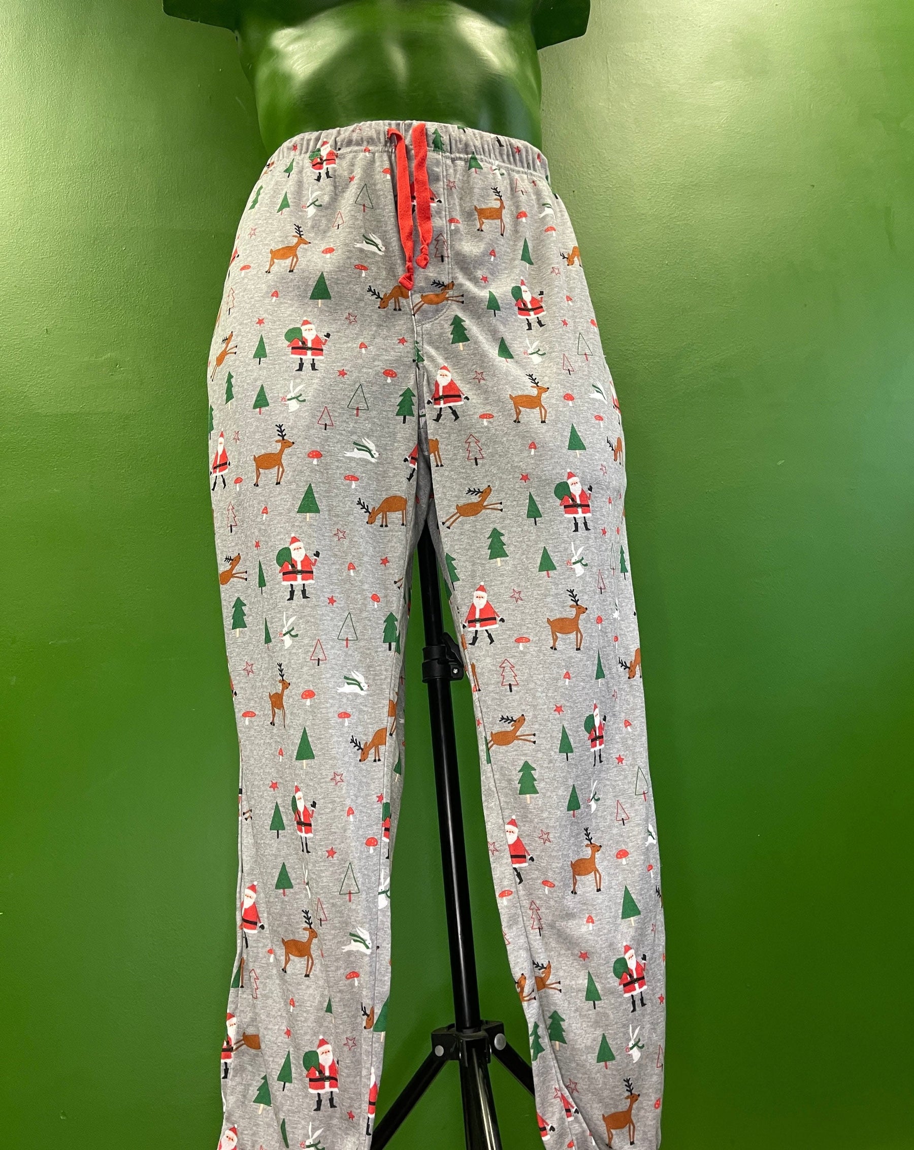 Christmas Winter Holiday 2-Piece Pyjama Set Men's Medium