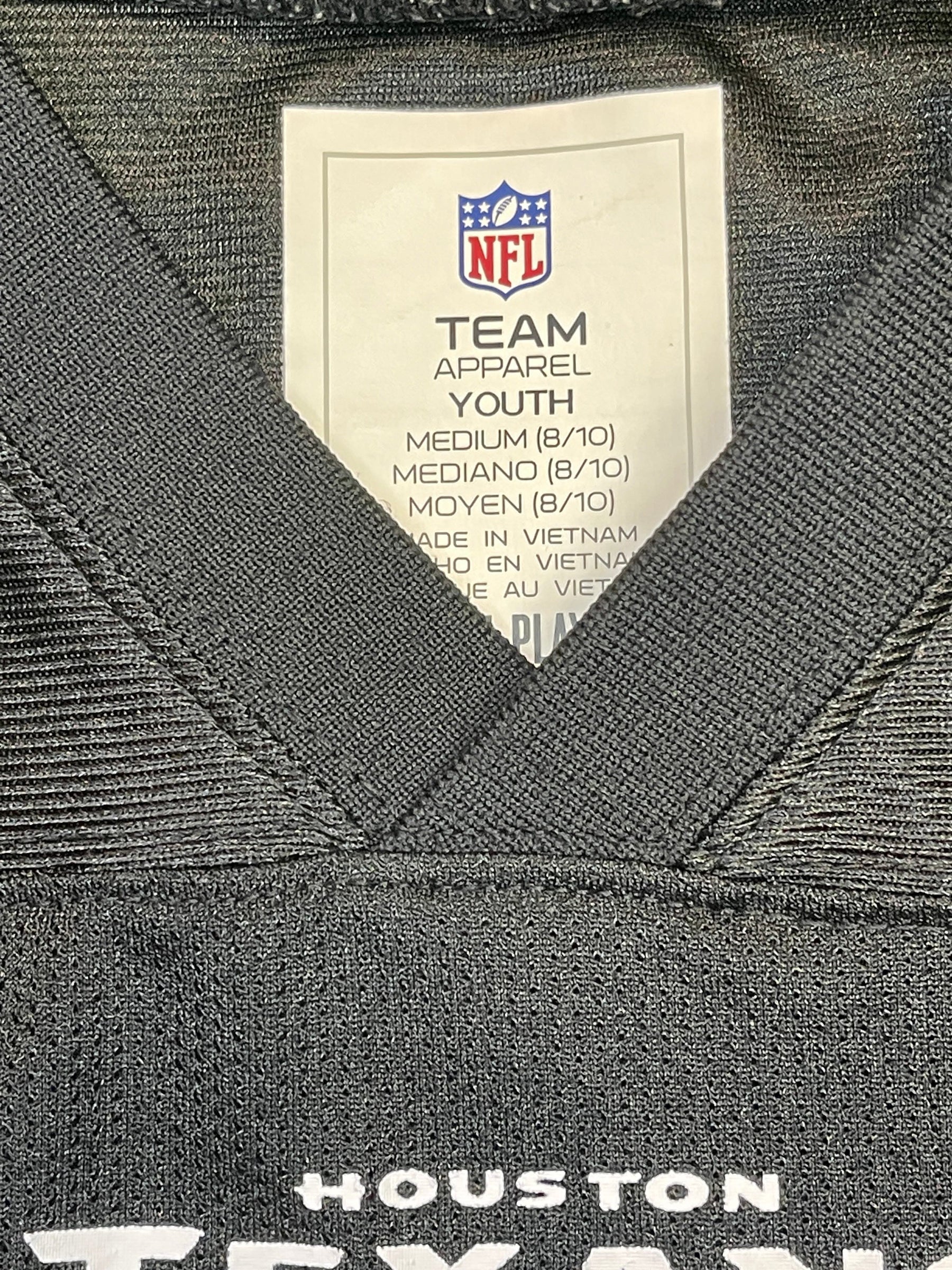 NFL Houston Texans Deshaun Watson #4 Black Jersey Youth Medium 8-10