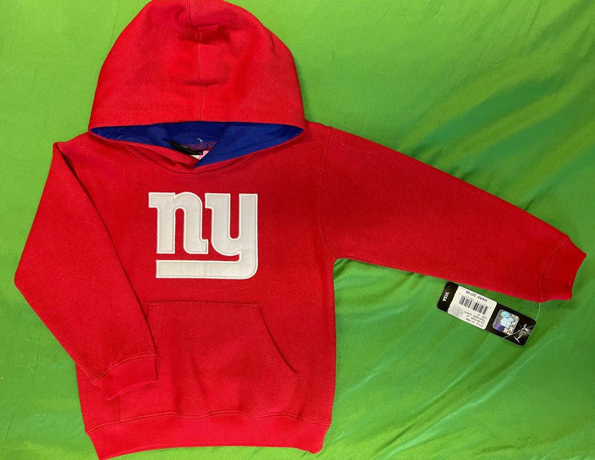 NFL New York Giants Red Pullover Hoodie Toddler 4T NWT
