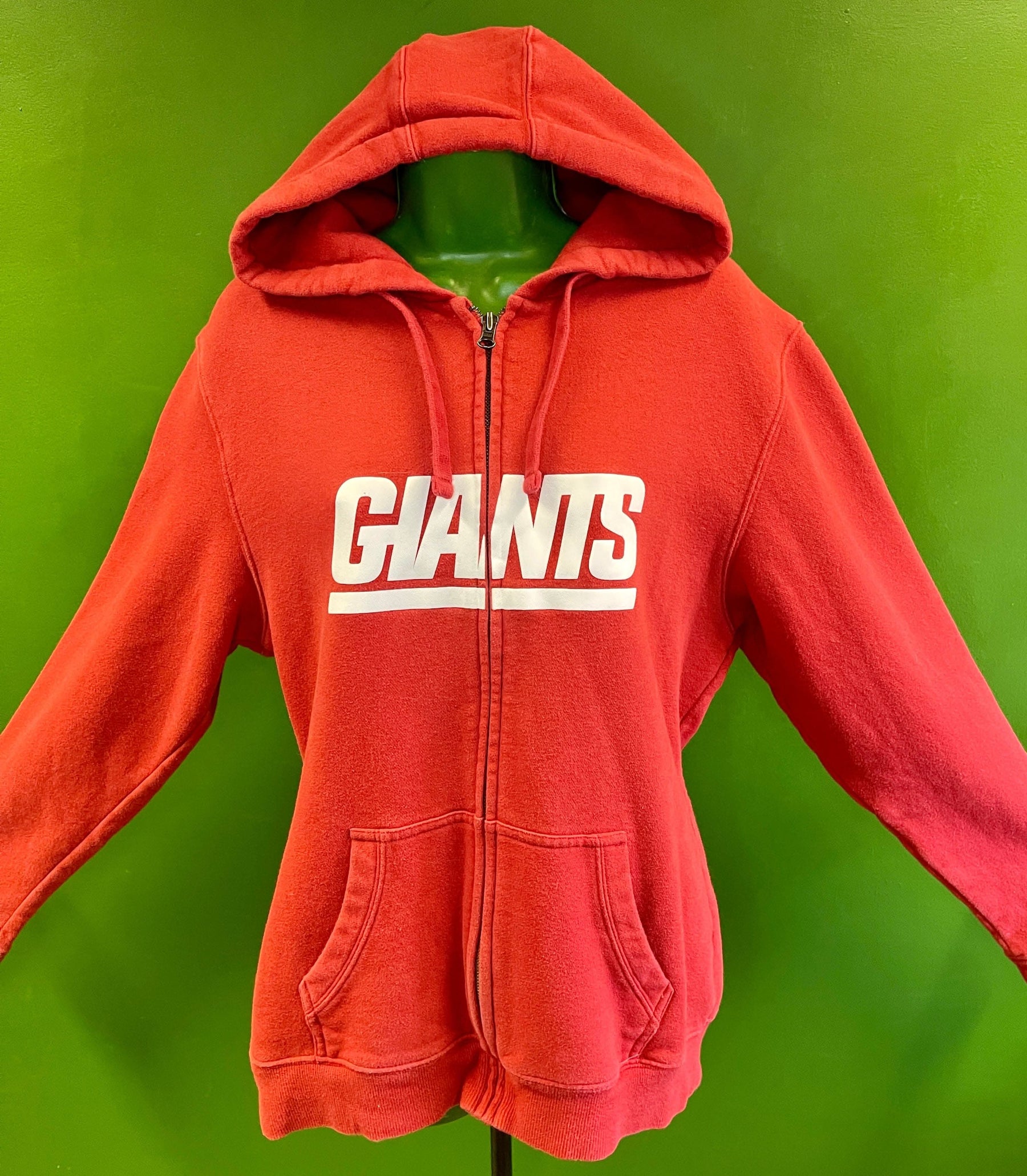 NFL New York Giants Pro Line Red "Rollo" #8 Full-Zip Hoodie Women's Large