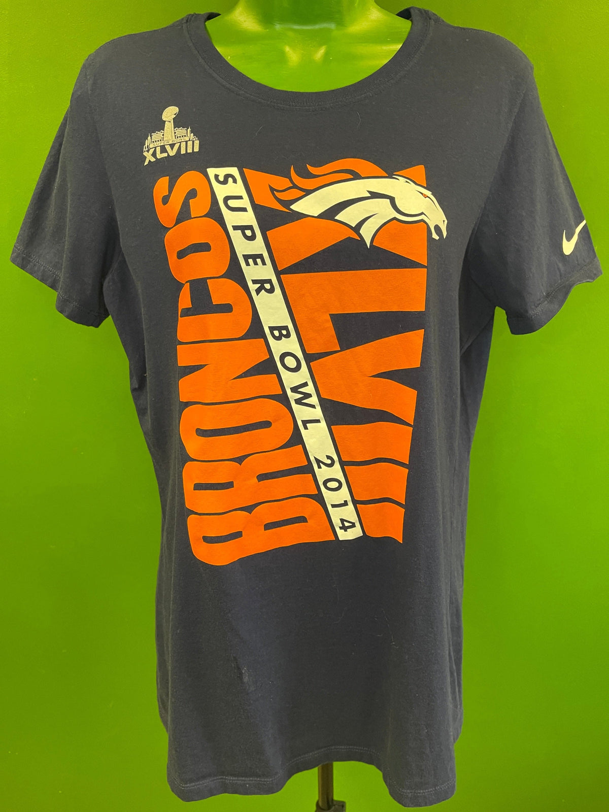 NFL Denver Broncos Super Bowl XLVIII Sparkle Slim Fit T-Shirt Girls' X-Large