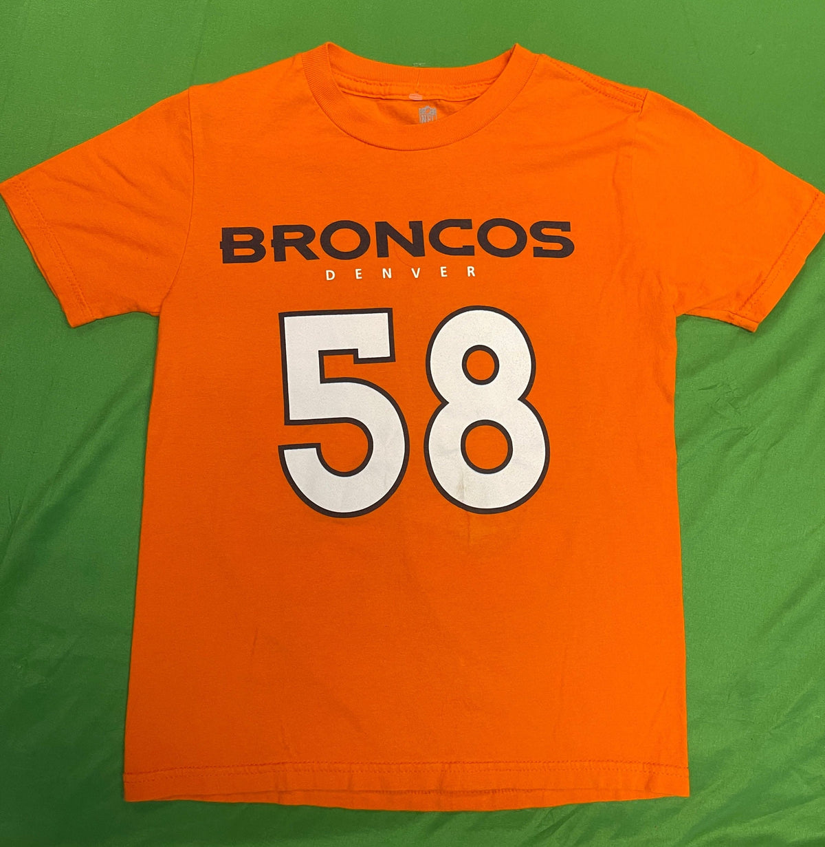 NFL Denver Broncos Von Miller #58 Orange T-Shirt Youth Small