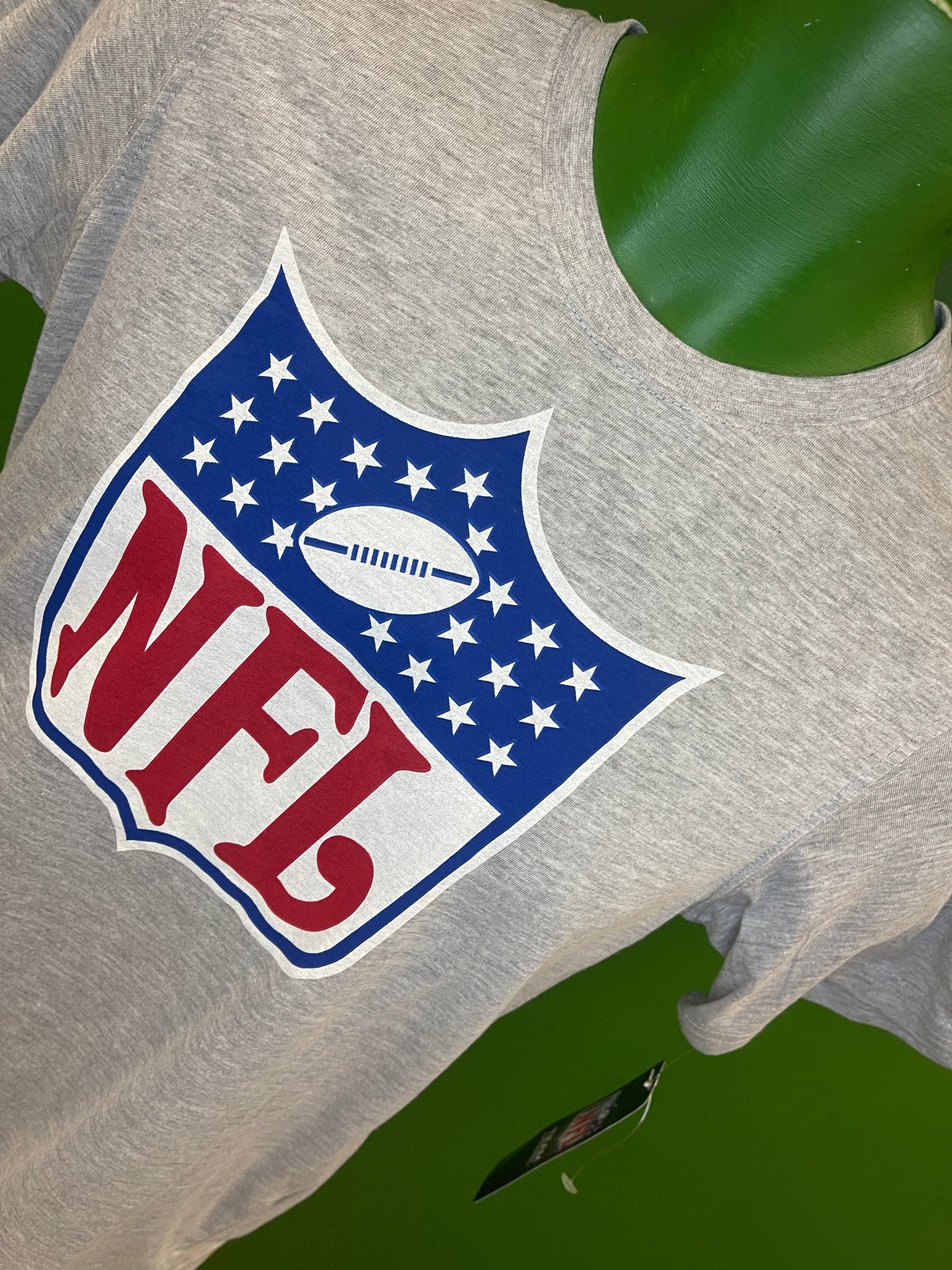 NFL Shield Logo Heathered Grey T-Shirt Youth Large 14-16 NWT