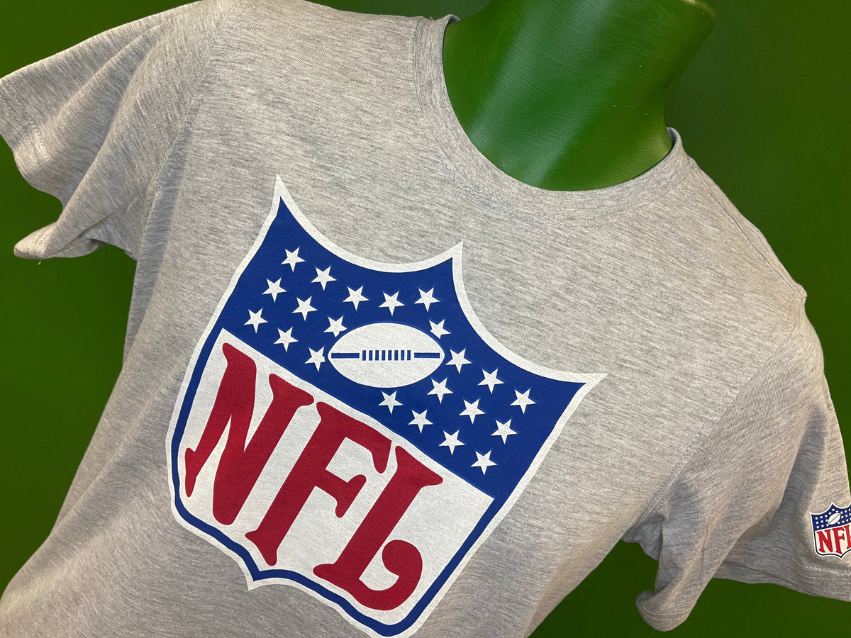 NFL Shield Logo Heathered Grey T-Shirt Youth Large 14-16 NWT