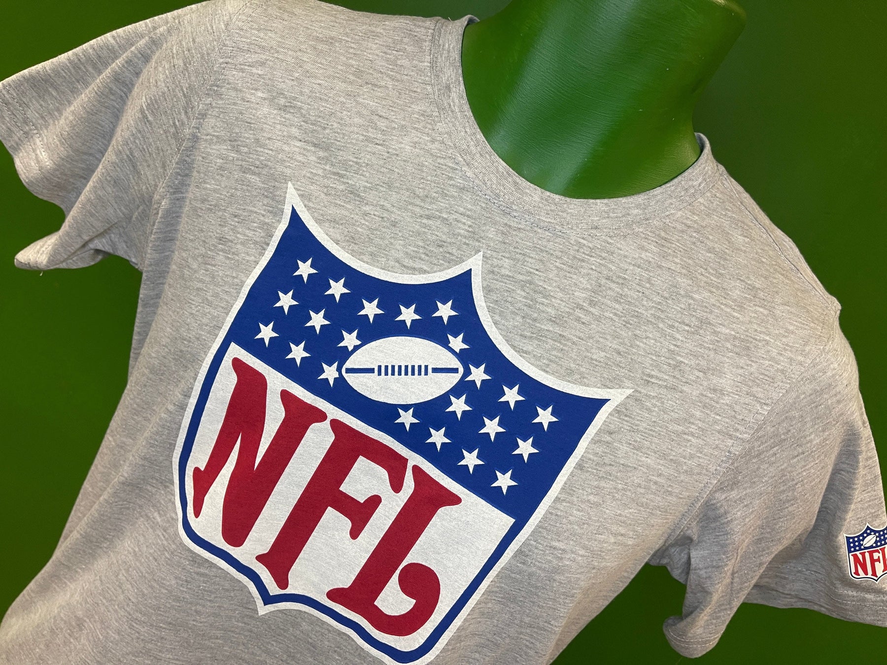 NFL Shield Logo Heathered Grey T-Shirt Youth Large 14-16 NWT