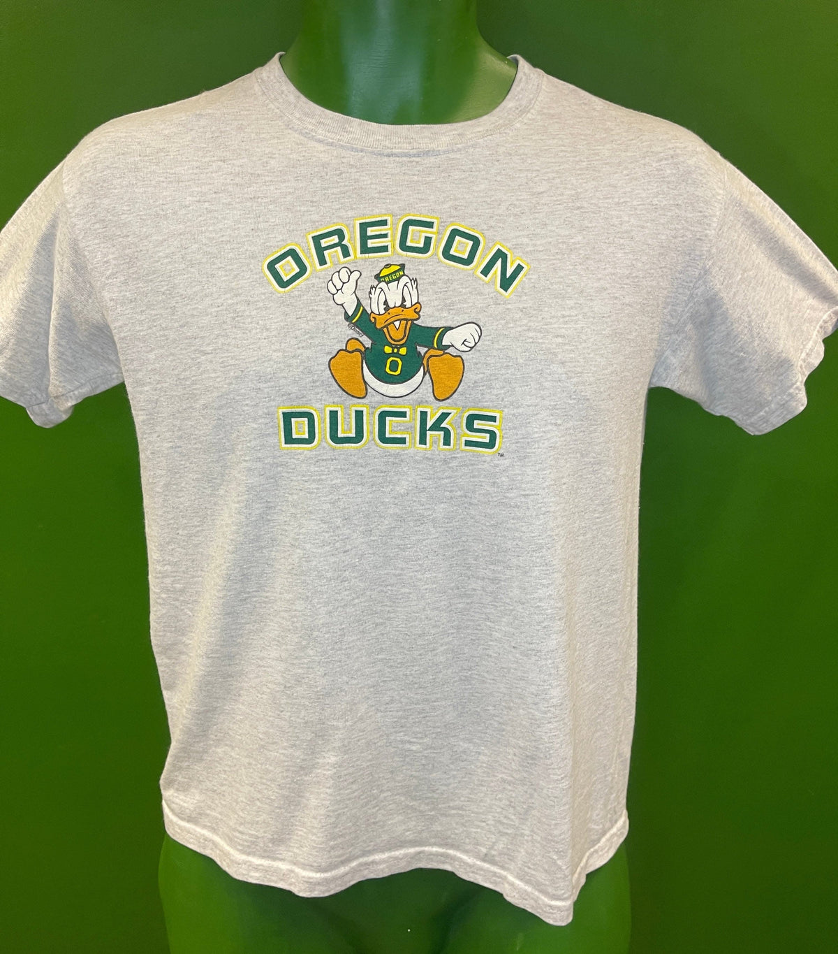 NCAA Oregon Ducks Donald Duck Heathered T-Shirt Youth Medium 10-12