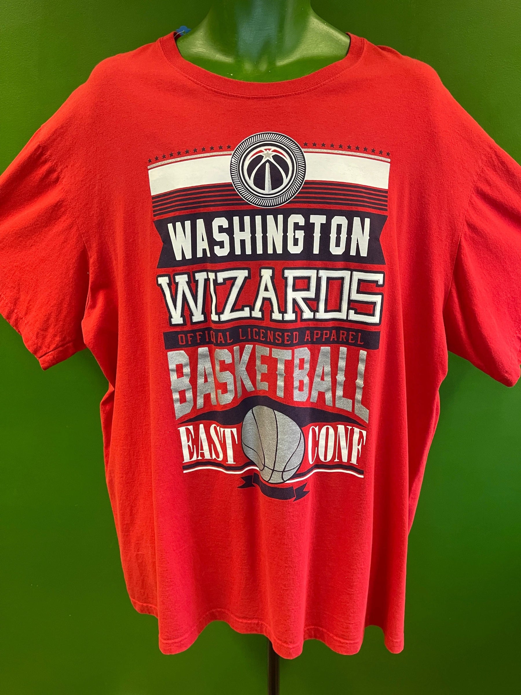 NBA Washington Wizards 100% Cotton Red T-Shirt Men's 3X-Large