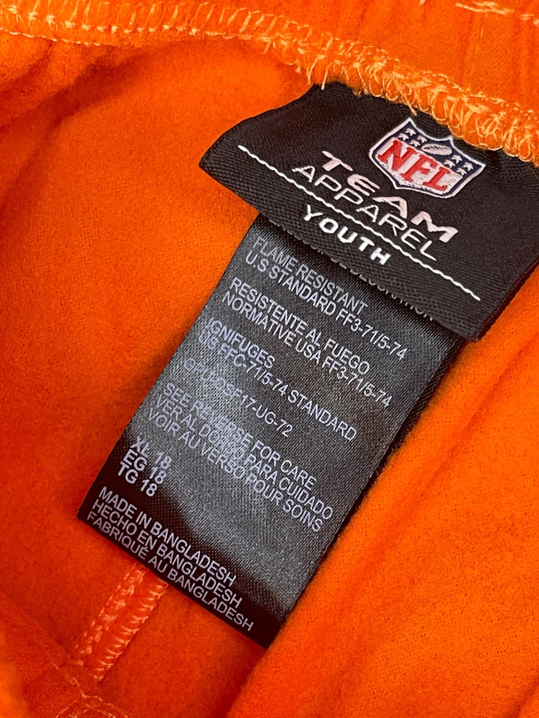 NFL Denver Broncos Orange Fleece Pyjama Bottoms Youth X-Large 18