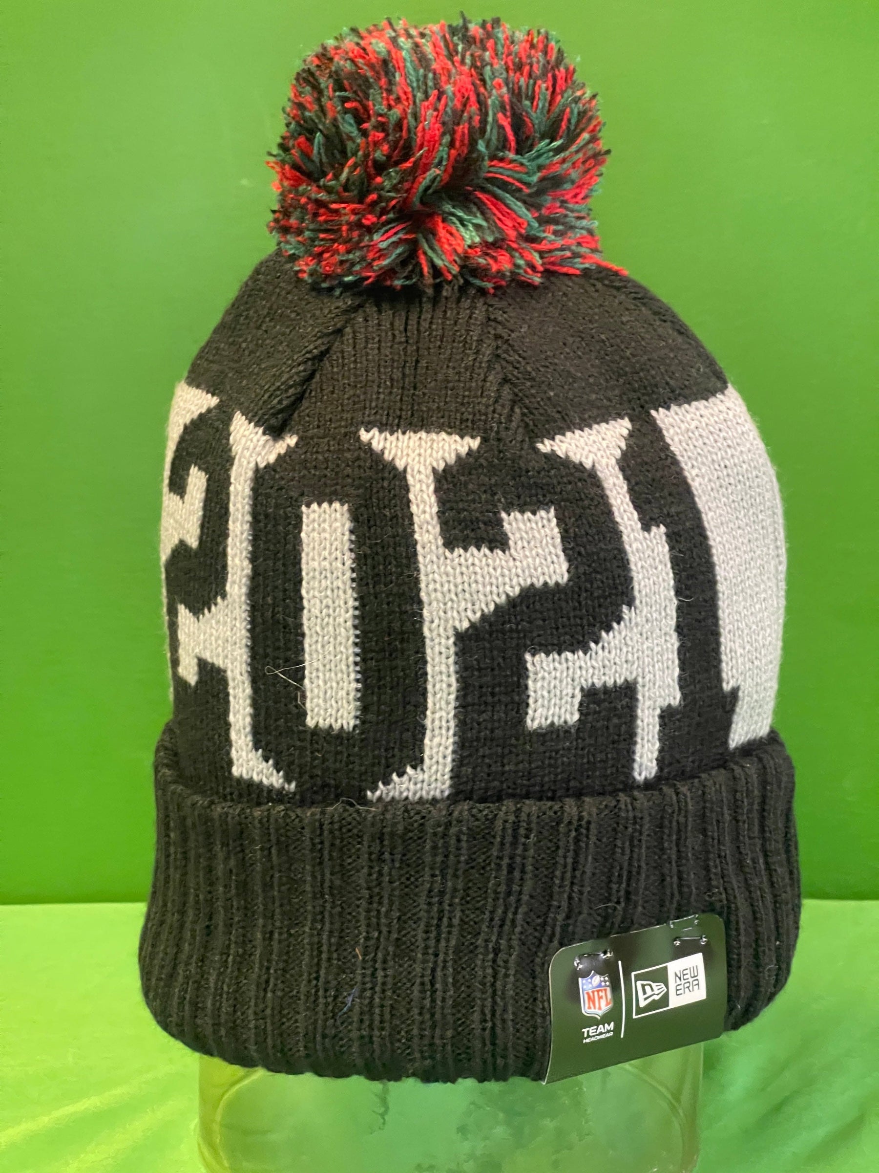 NFL Jets vs Falcons London 2021 New Era Woolly Bobble Hat OSFM NWT