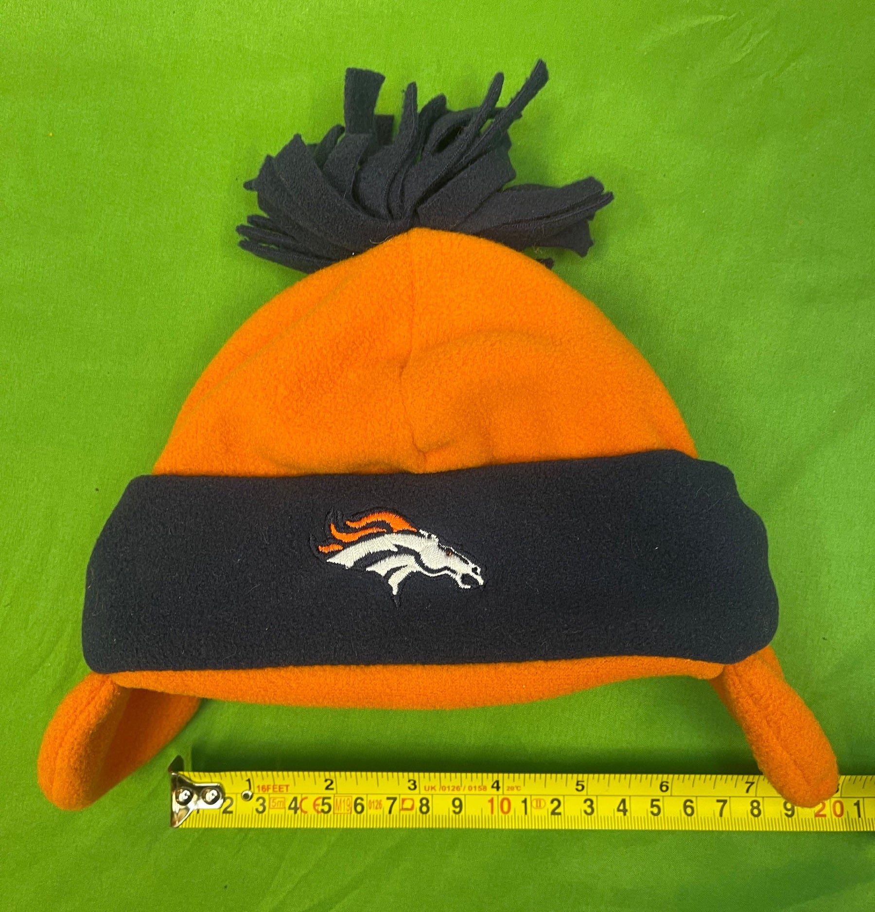 NFL Denver Broncos Fleece Woolly Hat w/Ear Covers Toddler 2T-4T