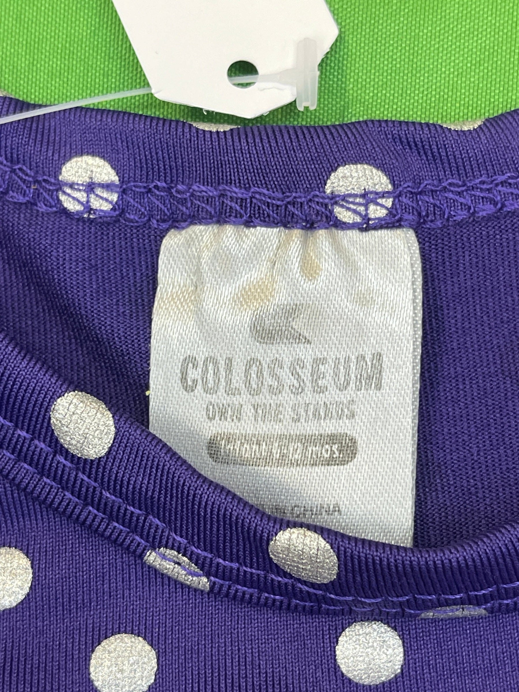 NCAA Louisiana State LSU Tigers Purple Dotted Dress Infant Baby 6-12 Months