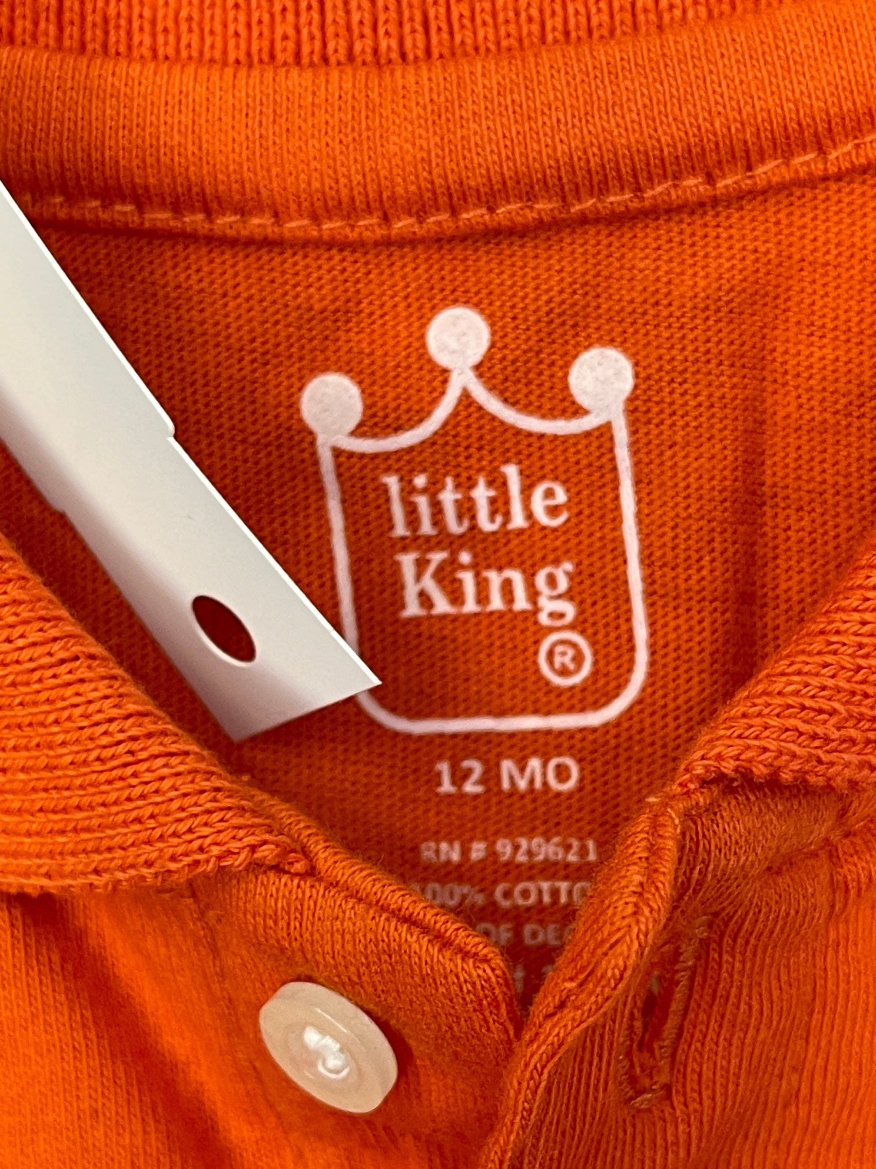 NCAA Clemson Tigers Baby Infant Polo-Style Collared Bodysuit 12 Months