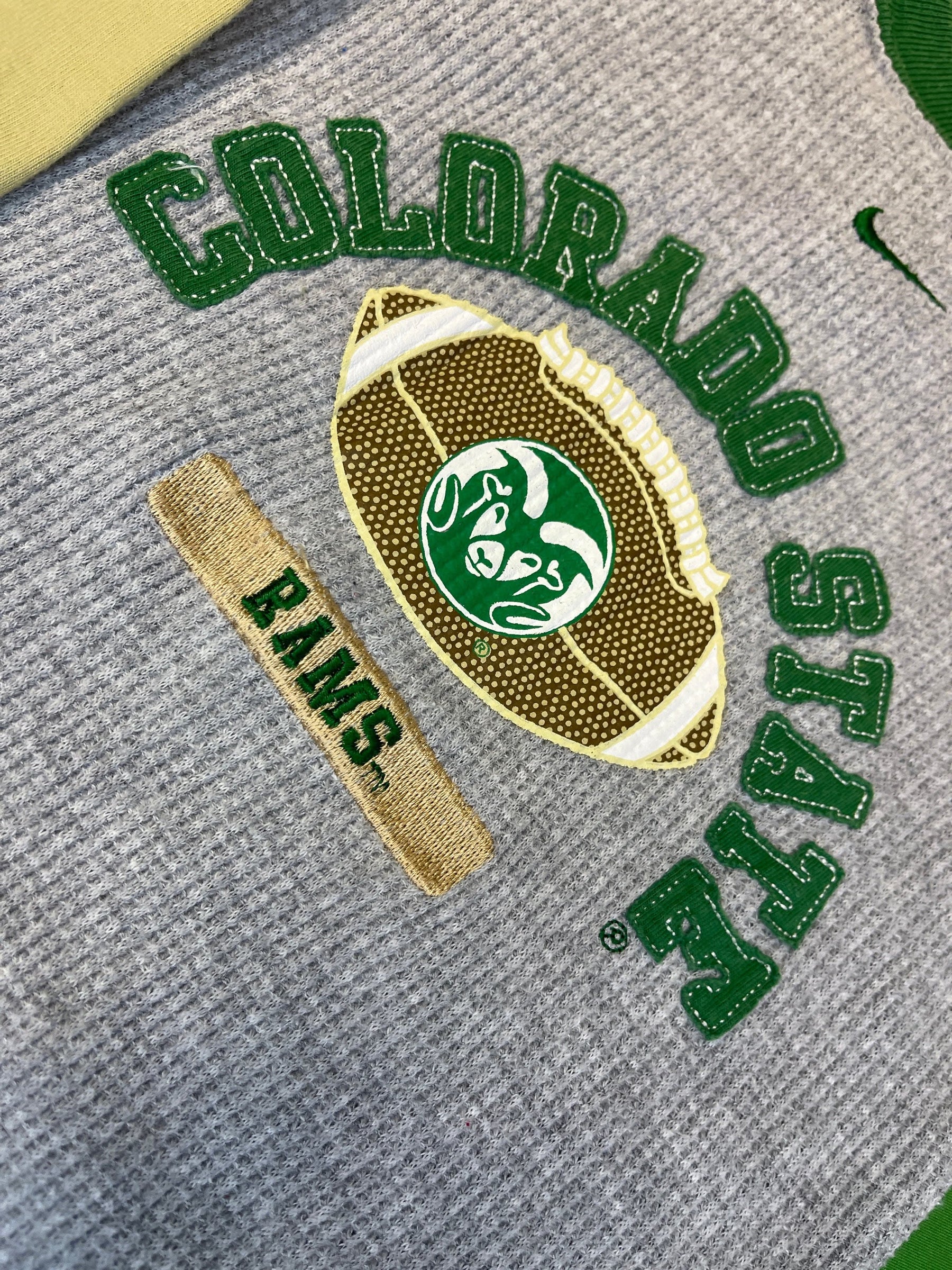 NCAA Colorado State Rams Infant Baby Grey Thermal L/S Bodysuit 12 Months
