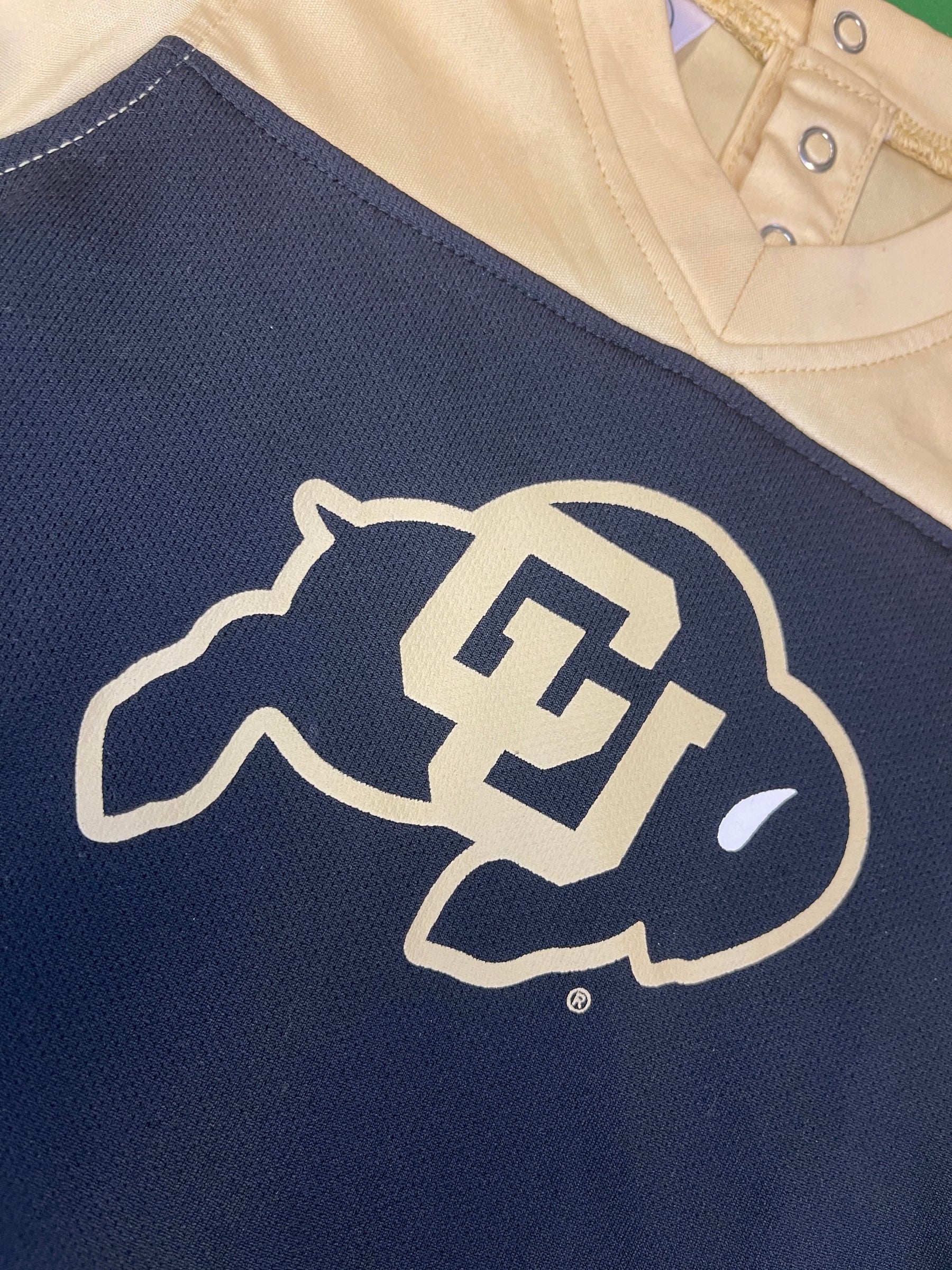 NCAA Colorado Buffaloes Baby Infant Jersey-Style Bodysuit/Vest 6-9 Months