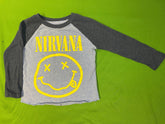 NIRVANA Band Cotton Blend Raglan L/S T-Shirt 12 Months