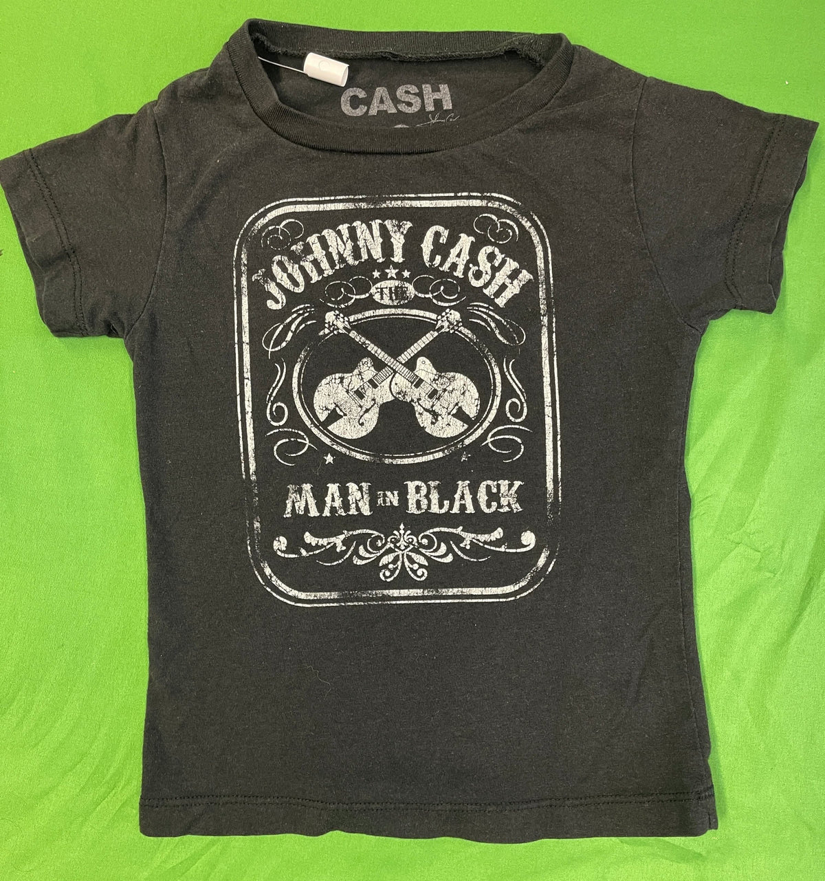 Johnny Cash Man in Black T-Shirt Toddler 4T