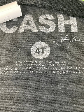 Johnny Cash Man in Black T-Shirt Toddler 4T