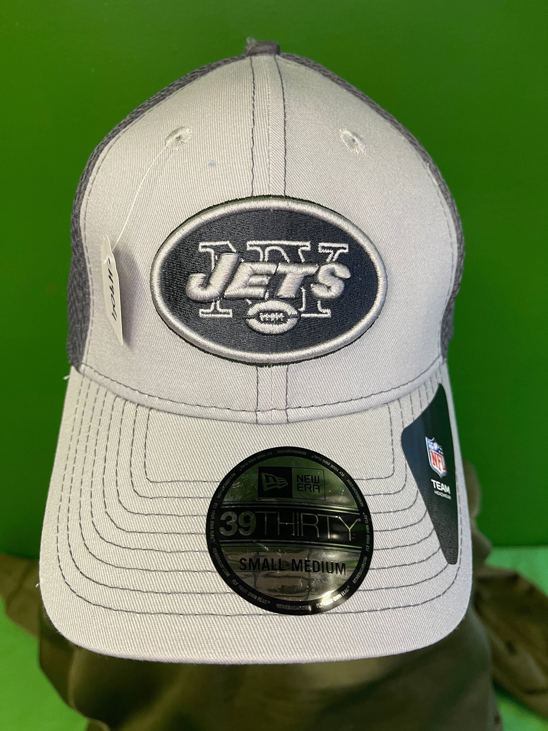 NFL New York Jets New Era 39THIRTY Greyscale Fitted Hat/Cap Small/Medium NWT
