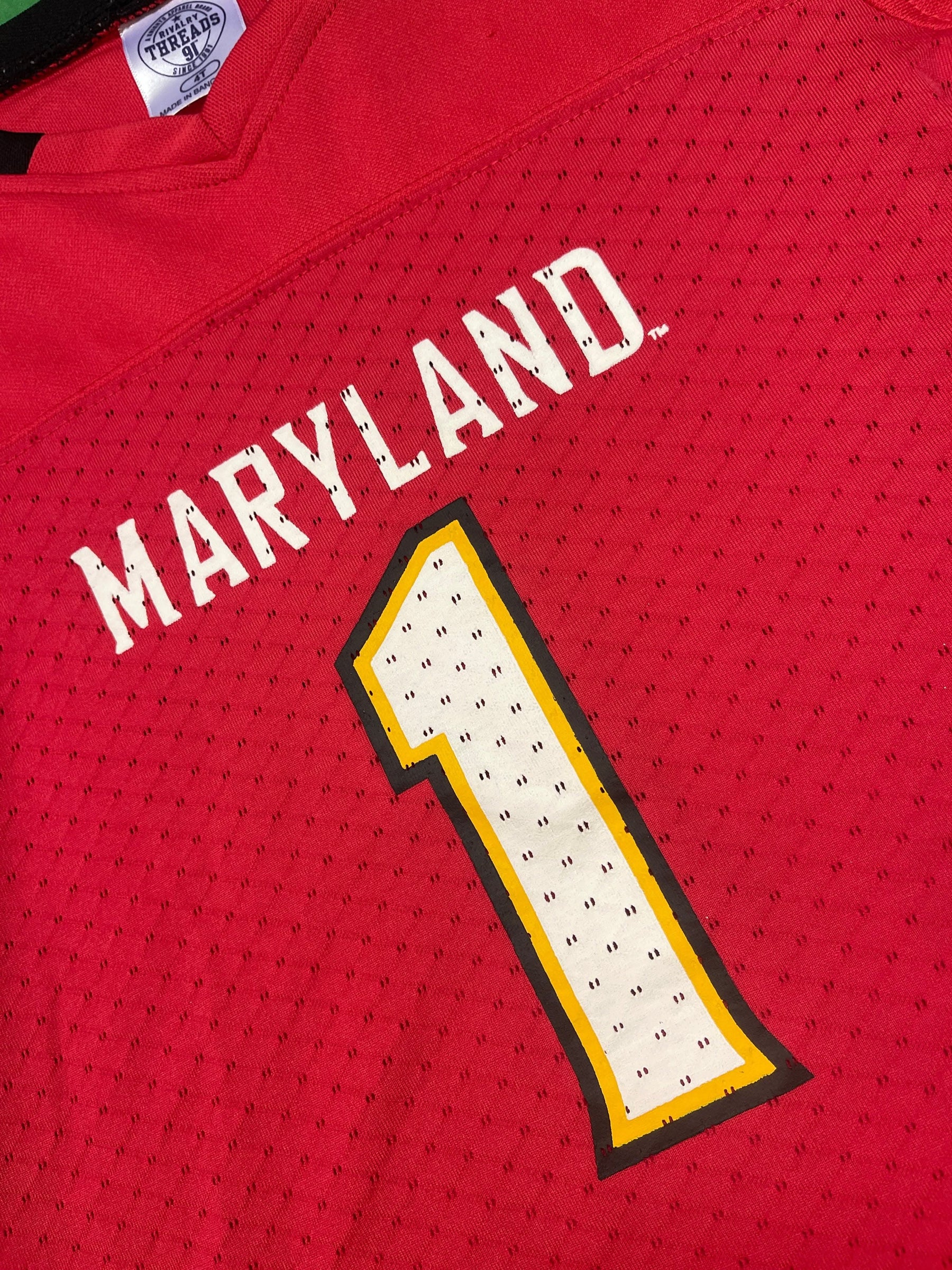 NCAA Maryland Terrapins #1 Red Jersey Toddler 4T
