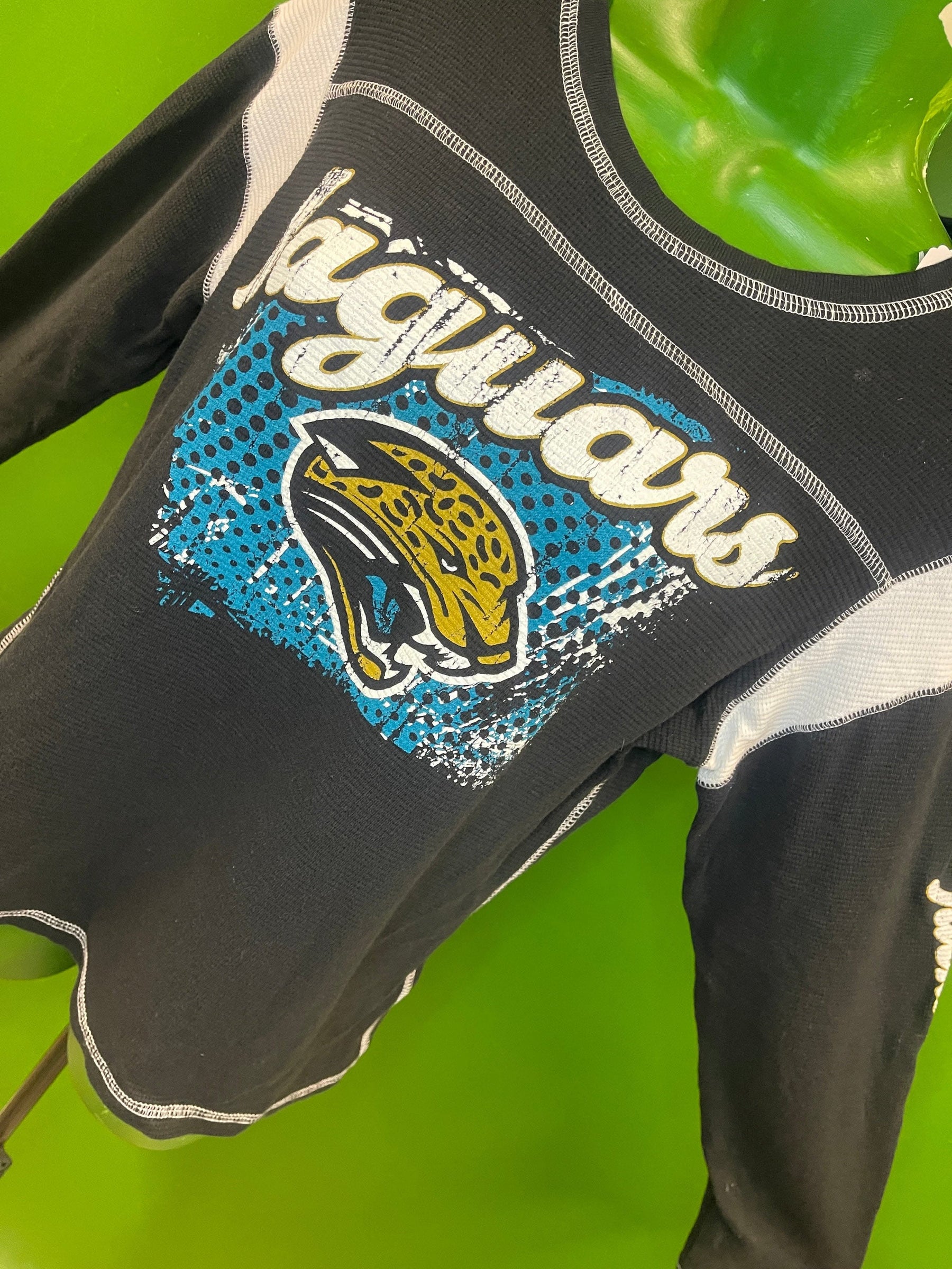 NFL Jacksonville Jaguars Waffle Fabric L/S T-Shirt Women's X-Small