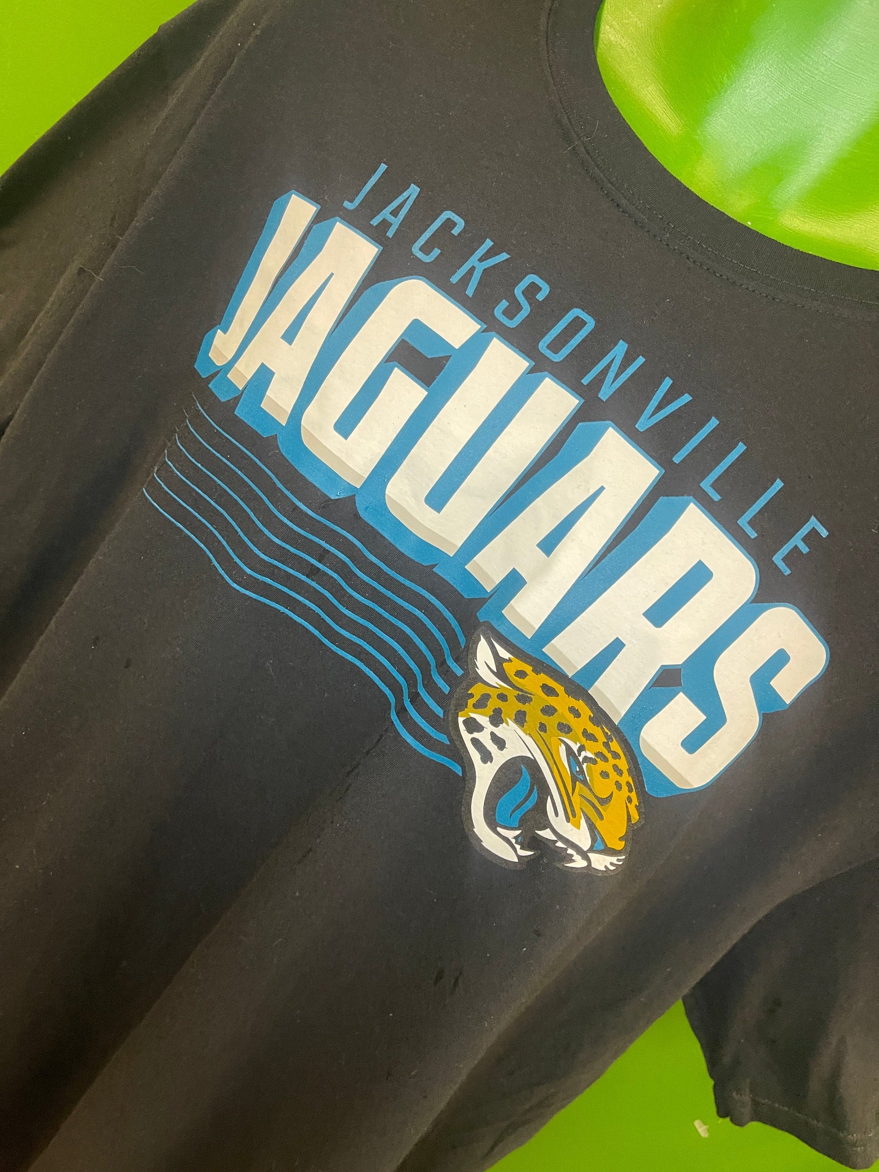 NFL Jacksonville Jaguars 100% Cotton Black T-Shirt Men's 2X-Large NWT