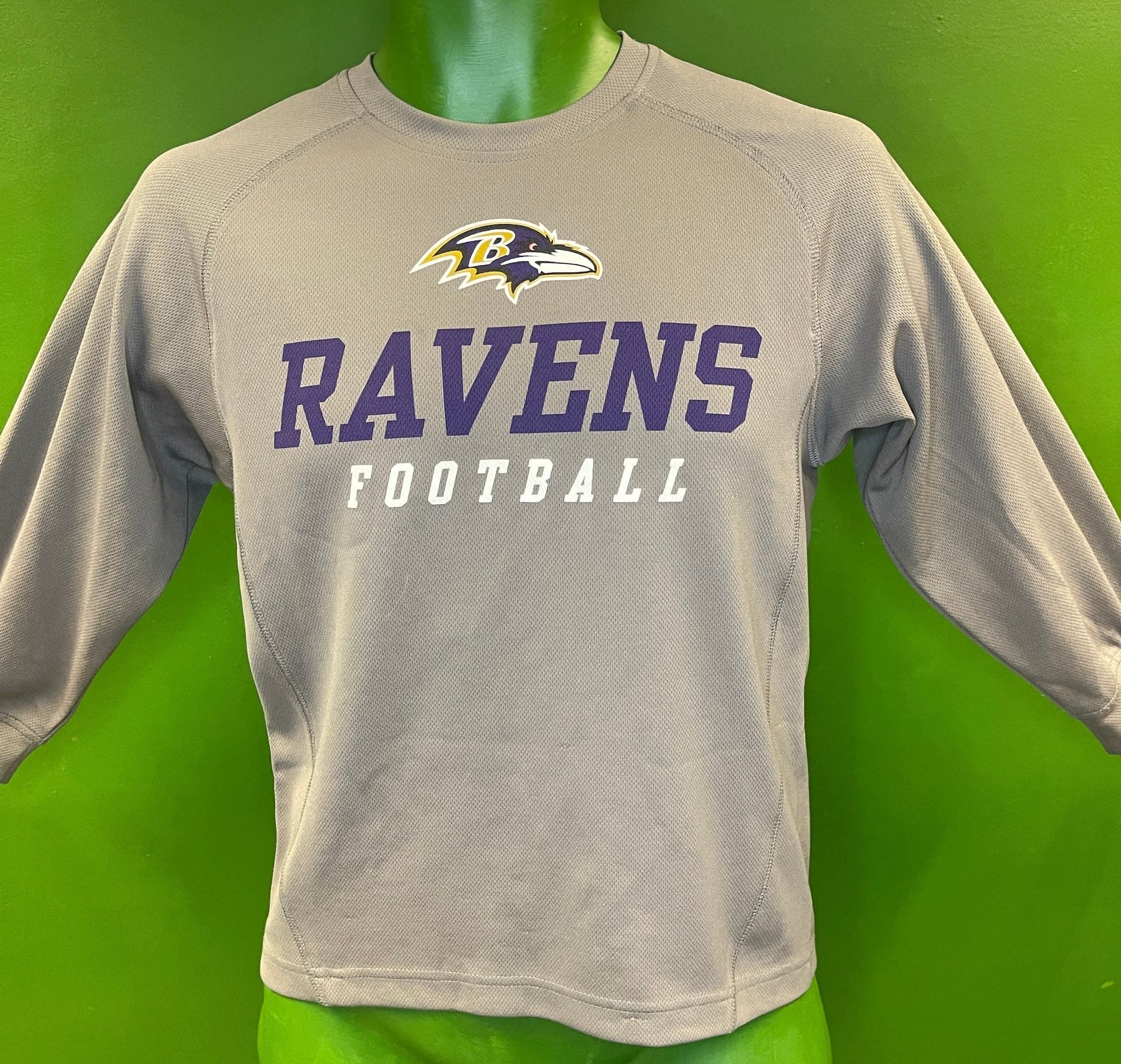 NFL Baltimore Ravens Grey L/S T-Shirt Youth Medium