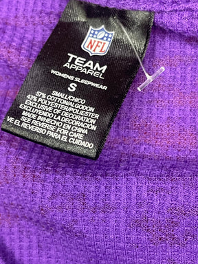 NFL Minnesota Vikings Sheer Waffle Fabric L/S T-Shirt Women's Small