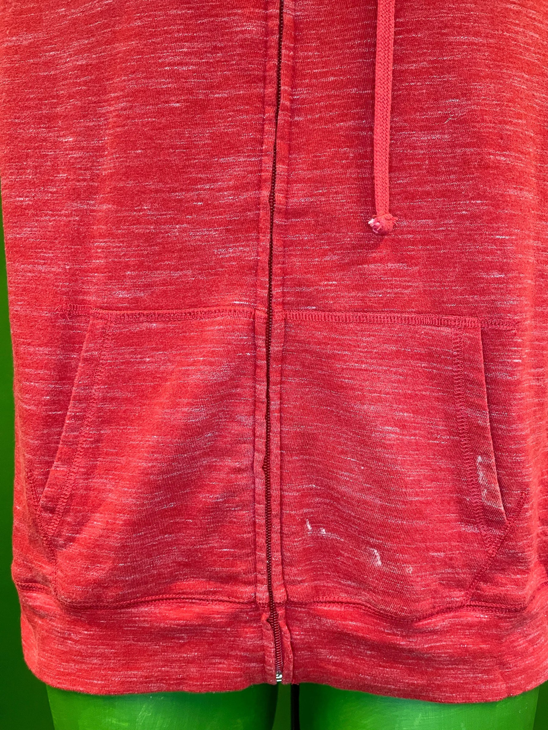 NFL Tampa Bay Buccaneers Red Space Dye Full-Zip Hoodie Men's Small