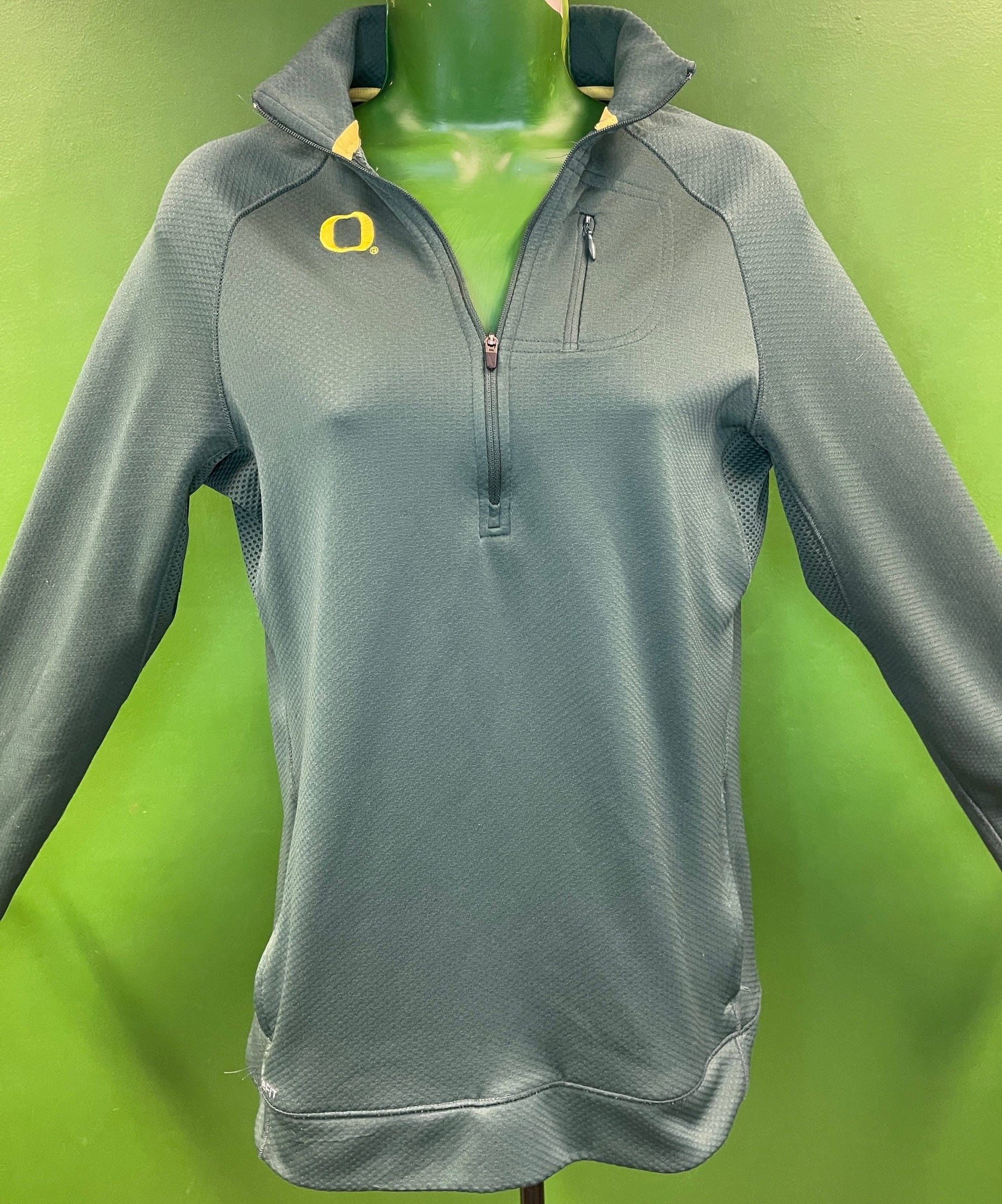 NCAA Oregon Ducks 1/4 Zip Pullover Women's Medium 8-10 US, 12-14 UK