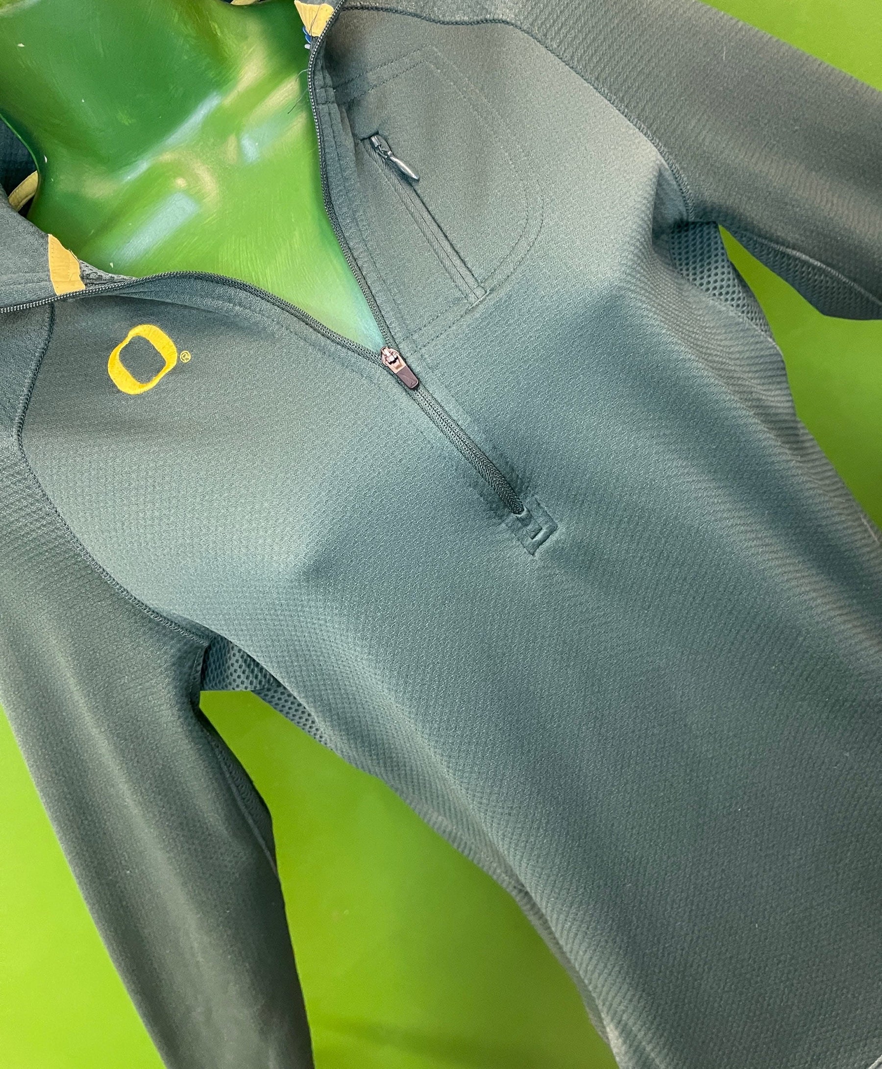 NCAA Oregon Ducks 1/4 Zip Pullover Women's Medium 8-10 US, 12-14 UK