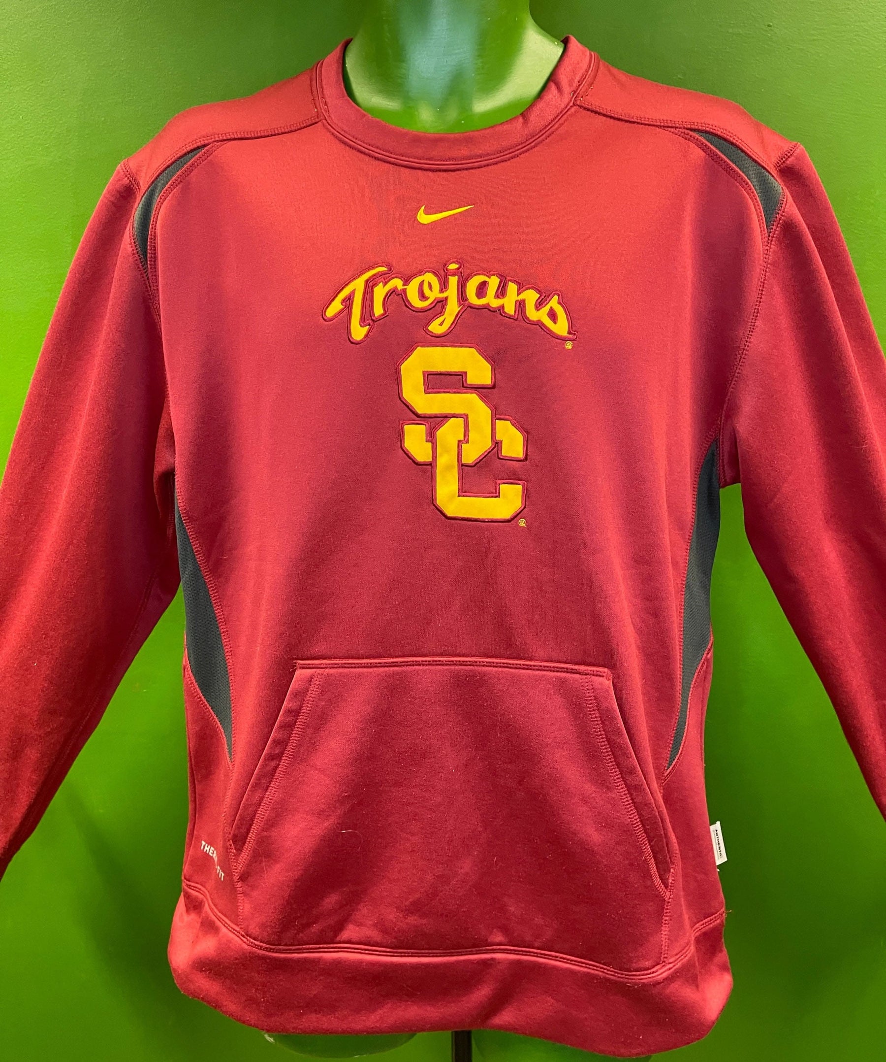 NCAA USC Trojans Therma-Fit Stitched Pullover Sweatshirt Men's Small