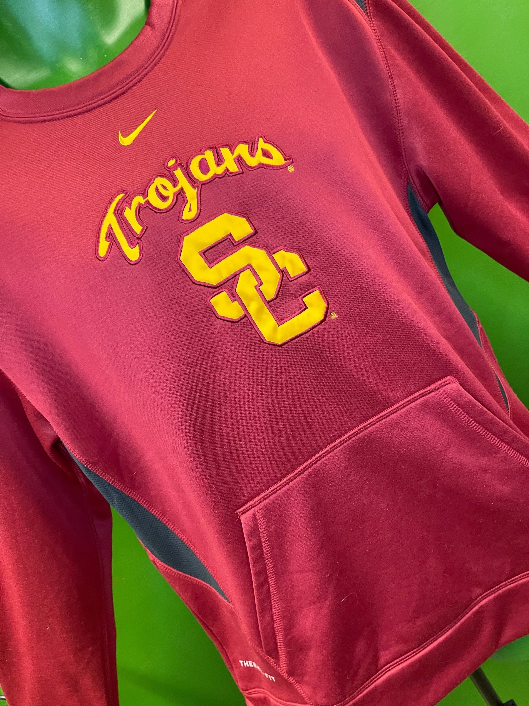 NCAA USC Trojans Therma-Fit Stitched Pullover Sweatshirt Men's Small